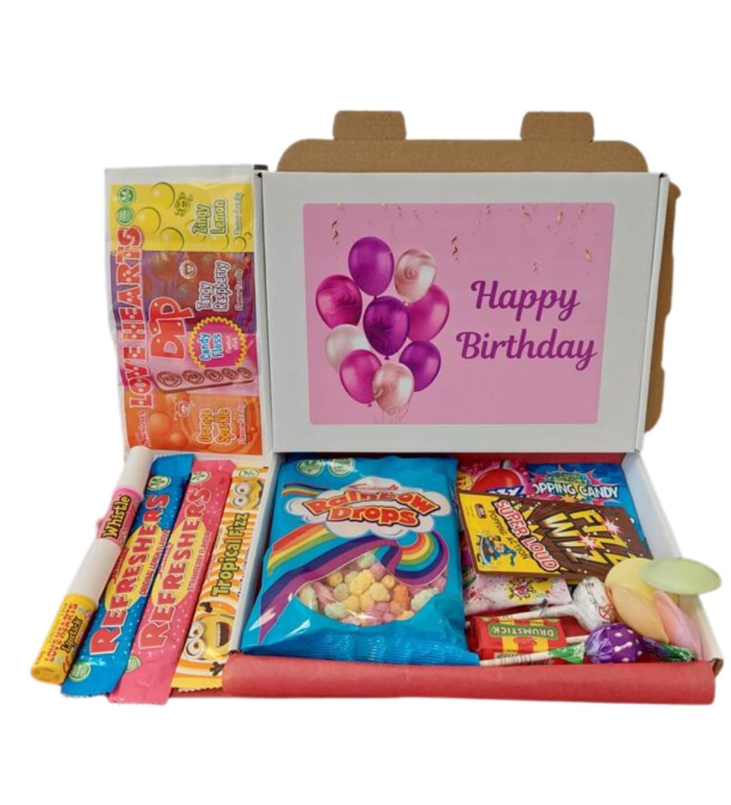 Retro Sweets Gift Box - Assortment of 20 Old Fashioned Sweets and Party Sweets Chew Bars | Sweets for Kids her Girl and Adults | Ideal as Birthday Sweets Gift Box and Letterbox Gifts - Buy Online on GoSupps.com