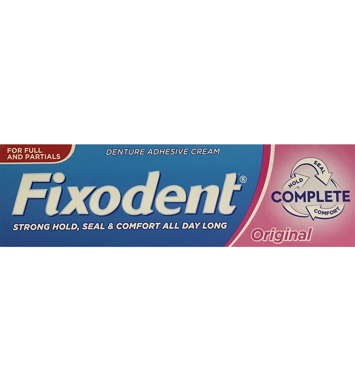 Fixodent Original Denture Adhesive Cream 47g x 3 Packs