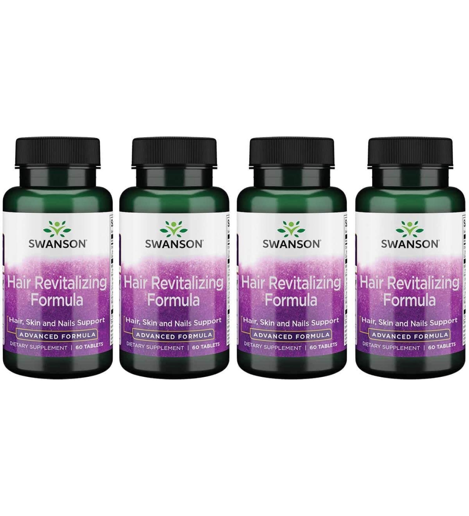 Buy Swanson Advanced Hair Revitalizing Formula 60 Tabs (4 Pack) - Boost Hair Growth & Health - Fast International Shipping - Buy Online on GoSupps.com