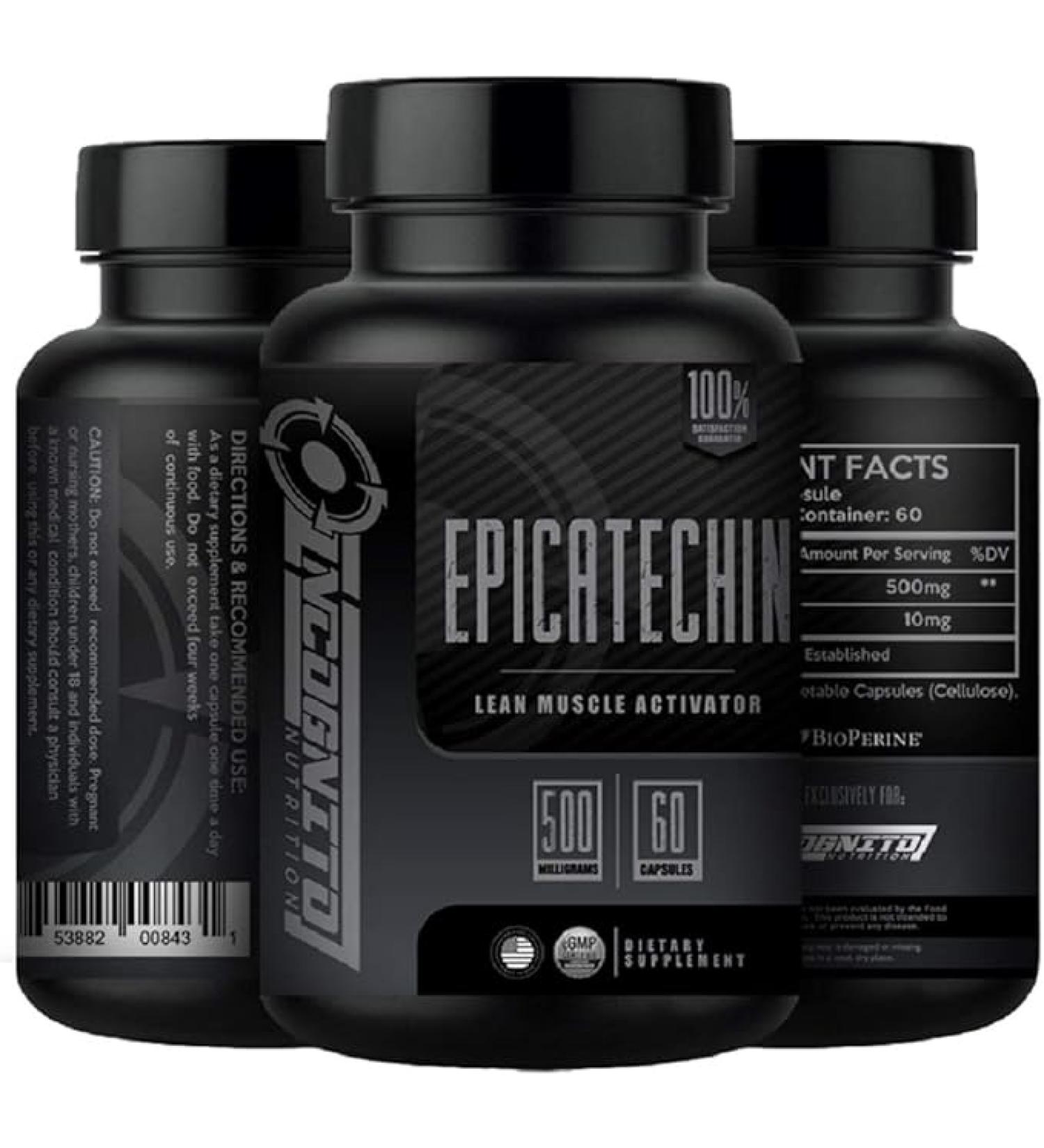 EPICATECHIN | Extra Strength | 500 MGS Per Serving x 60 Servings | Helps Promote Lean Muscle and Strength | Increase Protein Synthesis | May Reduce Myostatin (1) - Buy Online on GoSupps.com