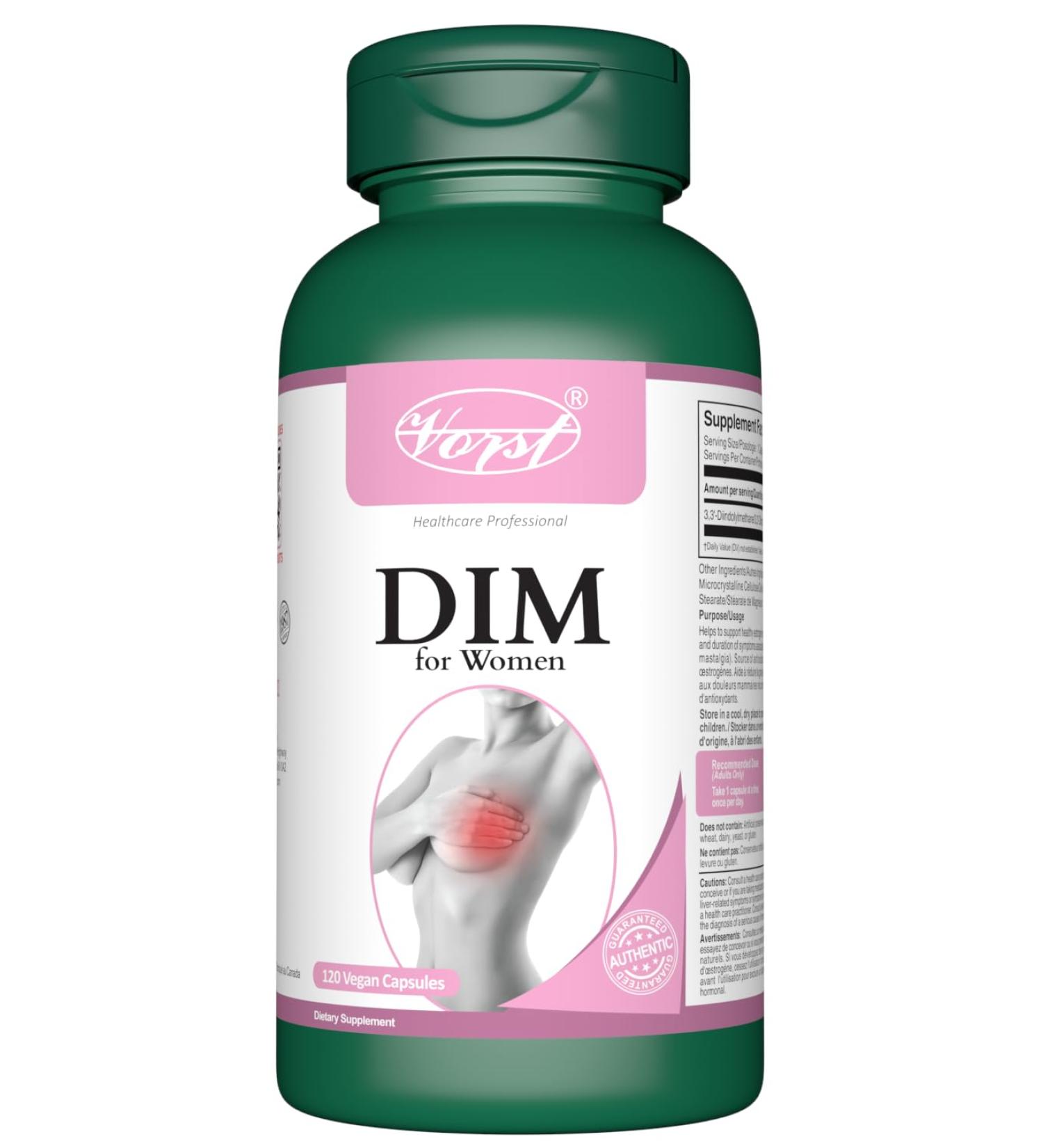 VORST Dim Supplement for Women 120 Vegan Capsules | Estrogen Balance 120 count (Pack of 1) - Buy Online on GoSupps.com