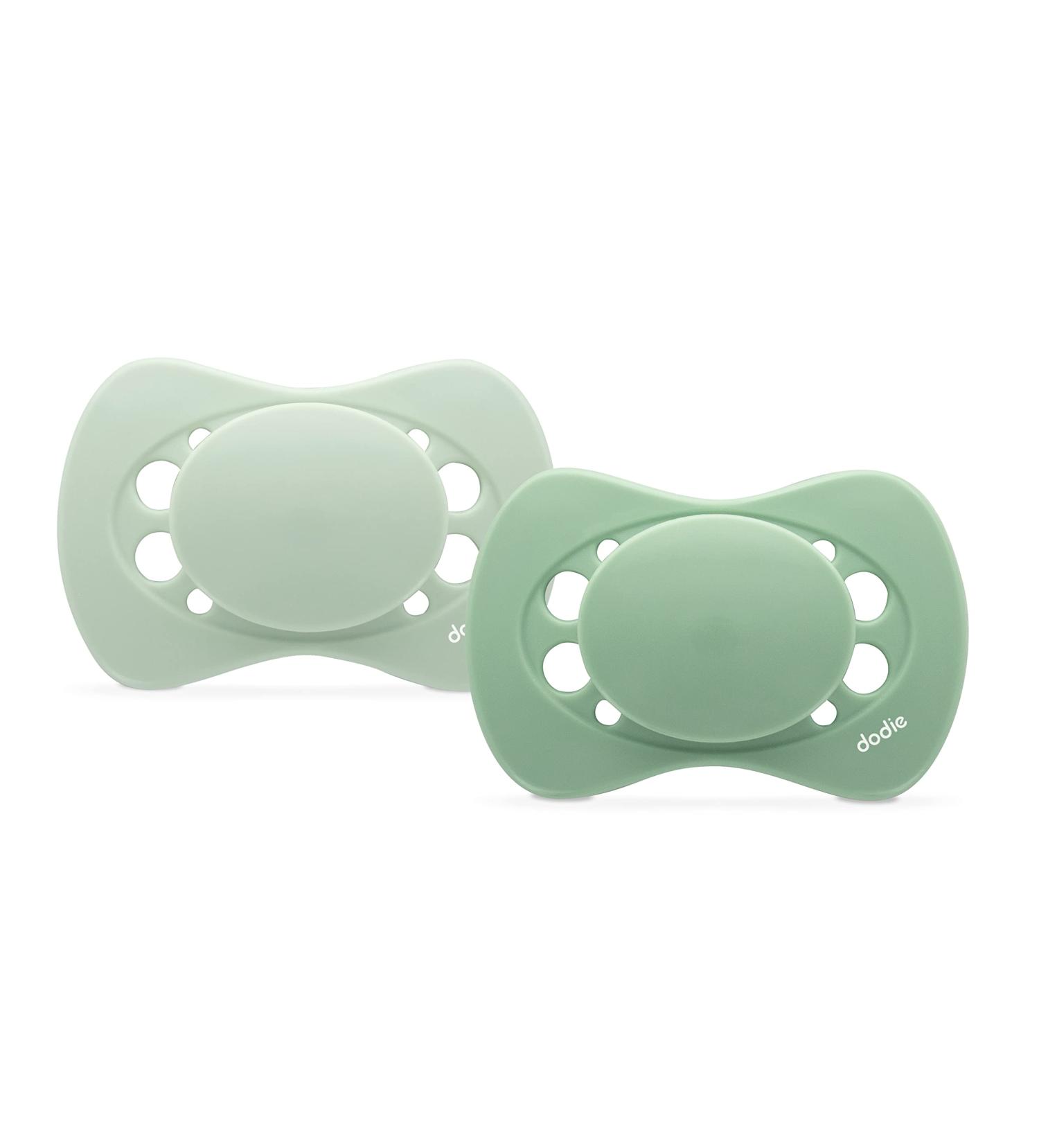 Dodie Anatomical Eco Pacifier for 6 Months - BPA Free Green 2 Pack - International Shipping Available - Buy Online on GoSupps.com