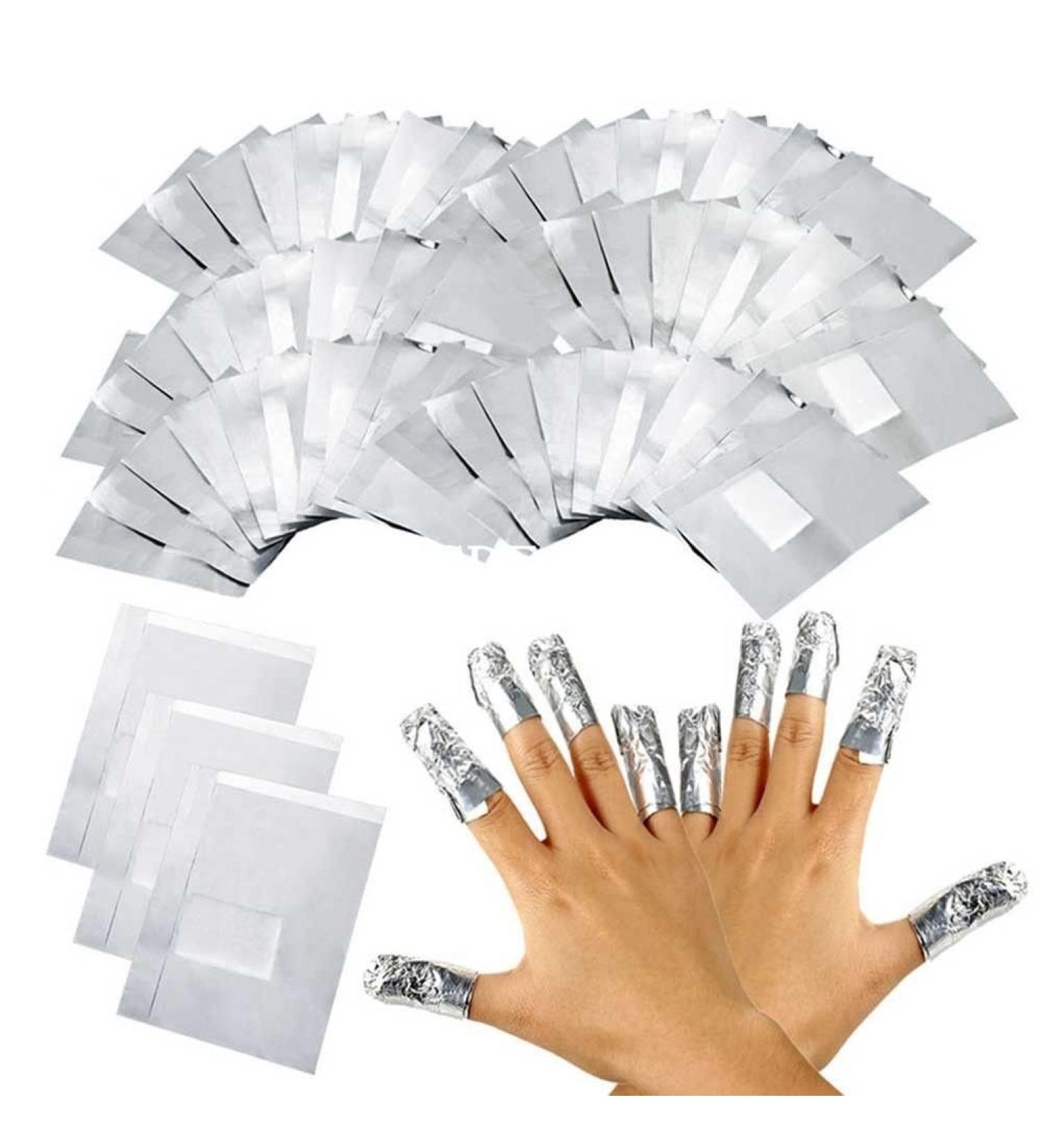 CSL Nail Art Soak Off Remover Foil Wraps - 100 x Gel Polish & Acrylic Removal - Buy Online on GoSupps.com