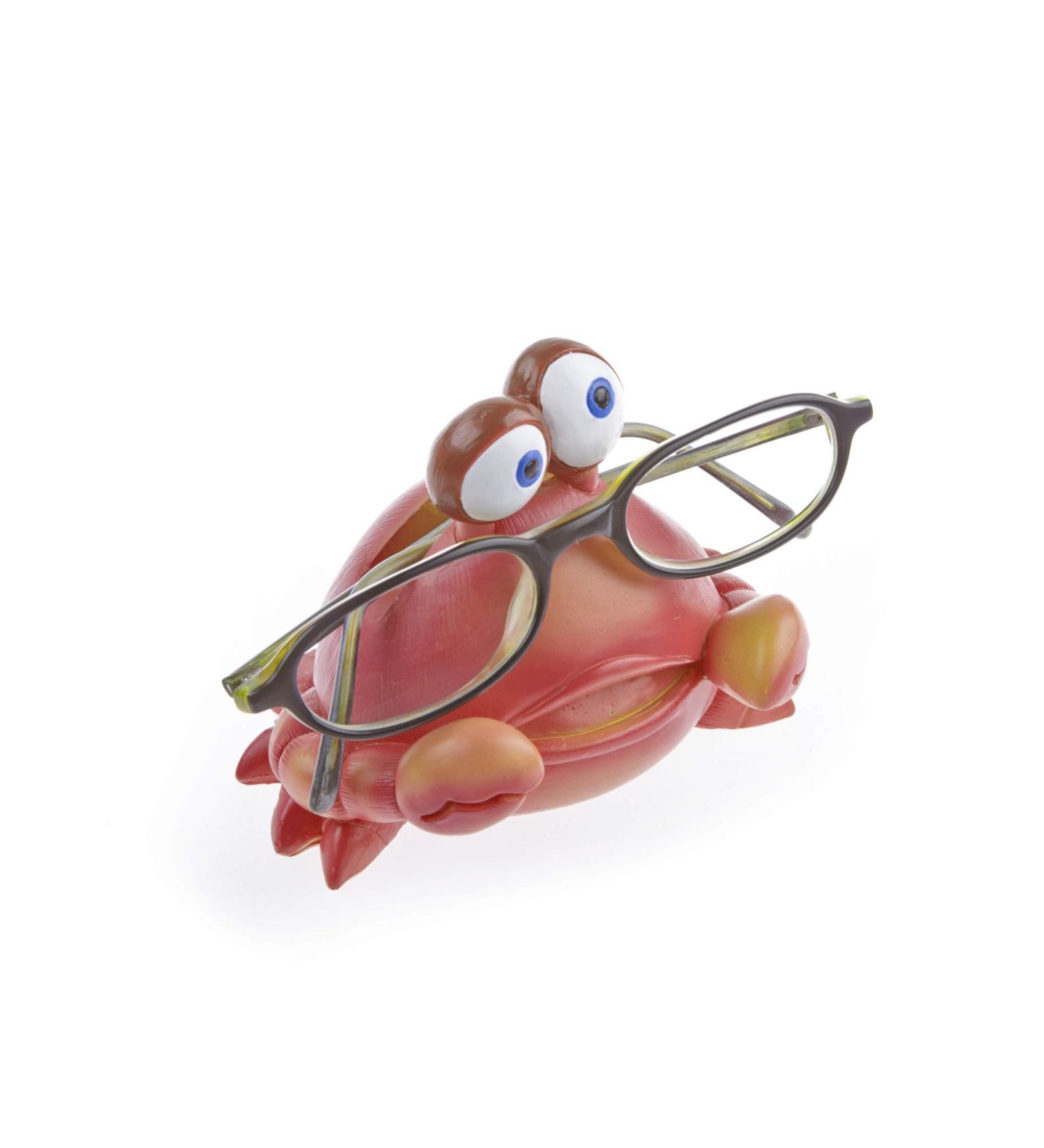 By-Bers Hand-Painted Crab Glasses Holder - Colorful Polyresin Keeper for Kids & Adults | Funny & Cheeky Design - Buy Online on GoSupps.com
