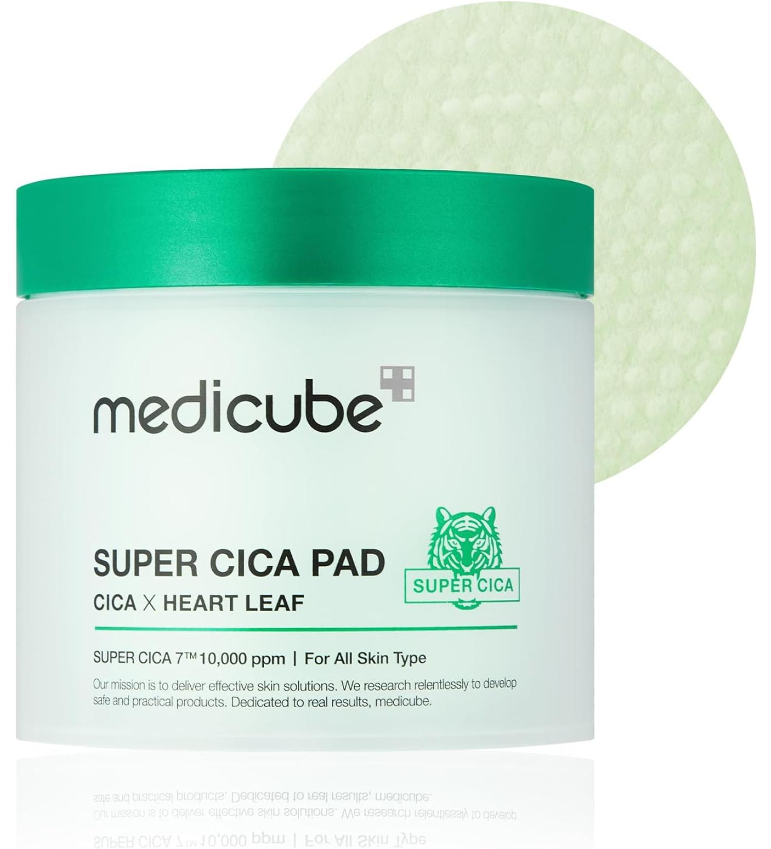Medicube Super Cica Pad to Soothe Sensitive Skin and Improvement of Damaged Skin - Cica Pads - Buy Online on GoSupps.com