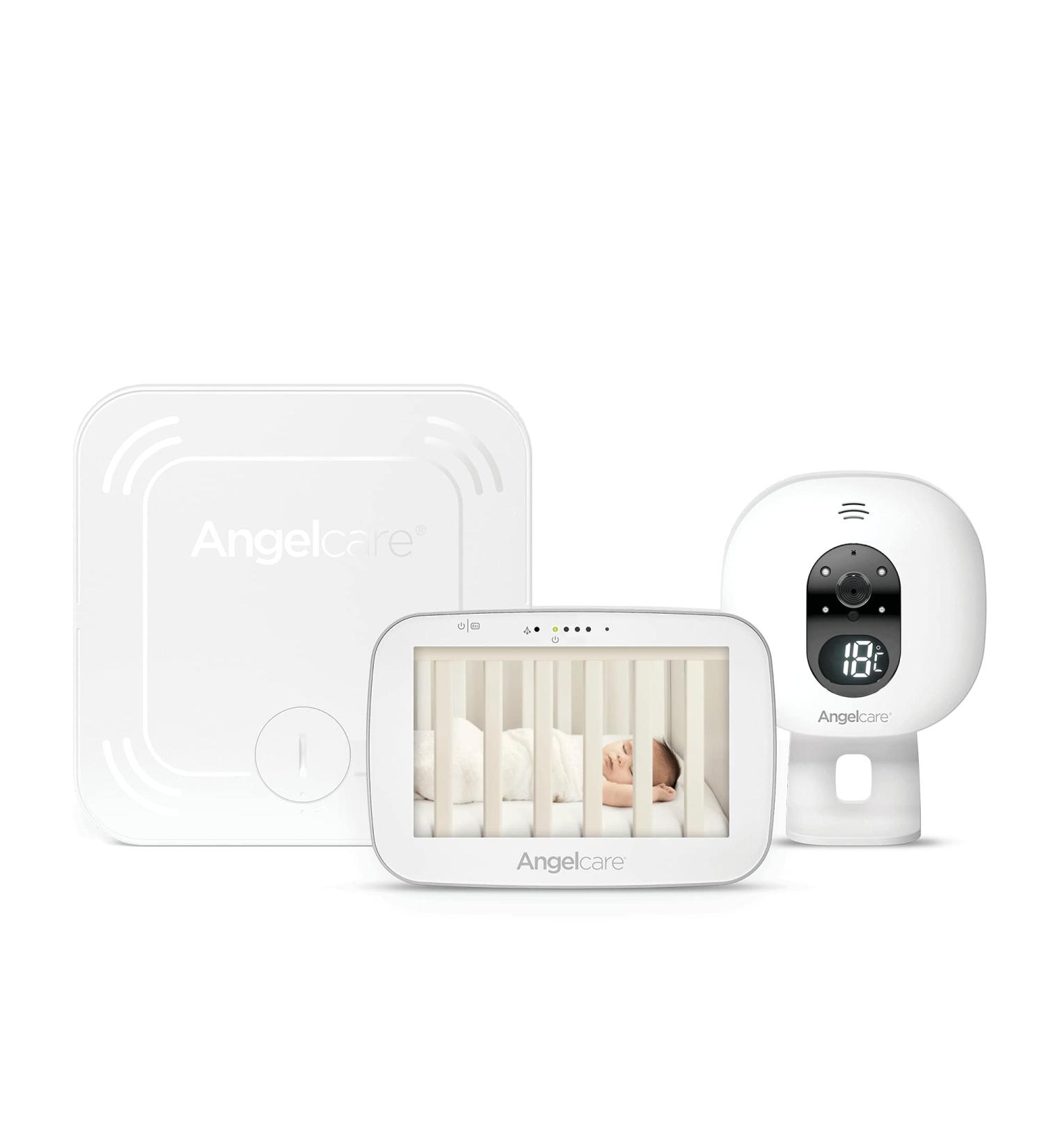 Angelcare AC527 3-in-1 Sensasure Baby Movement Monitor with Video - White - Buy Online on GoSupps.com