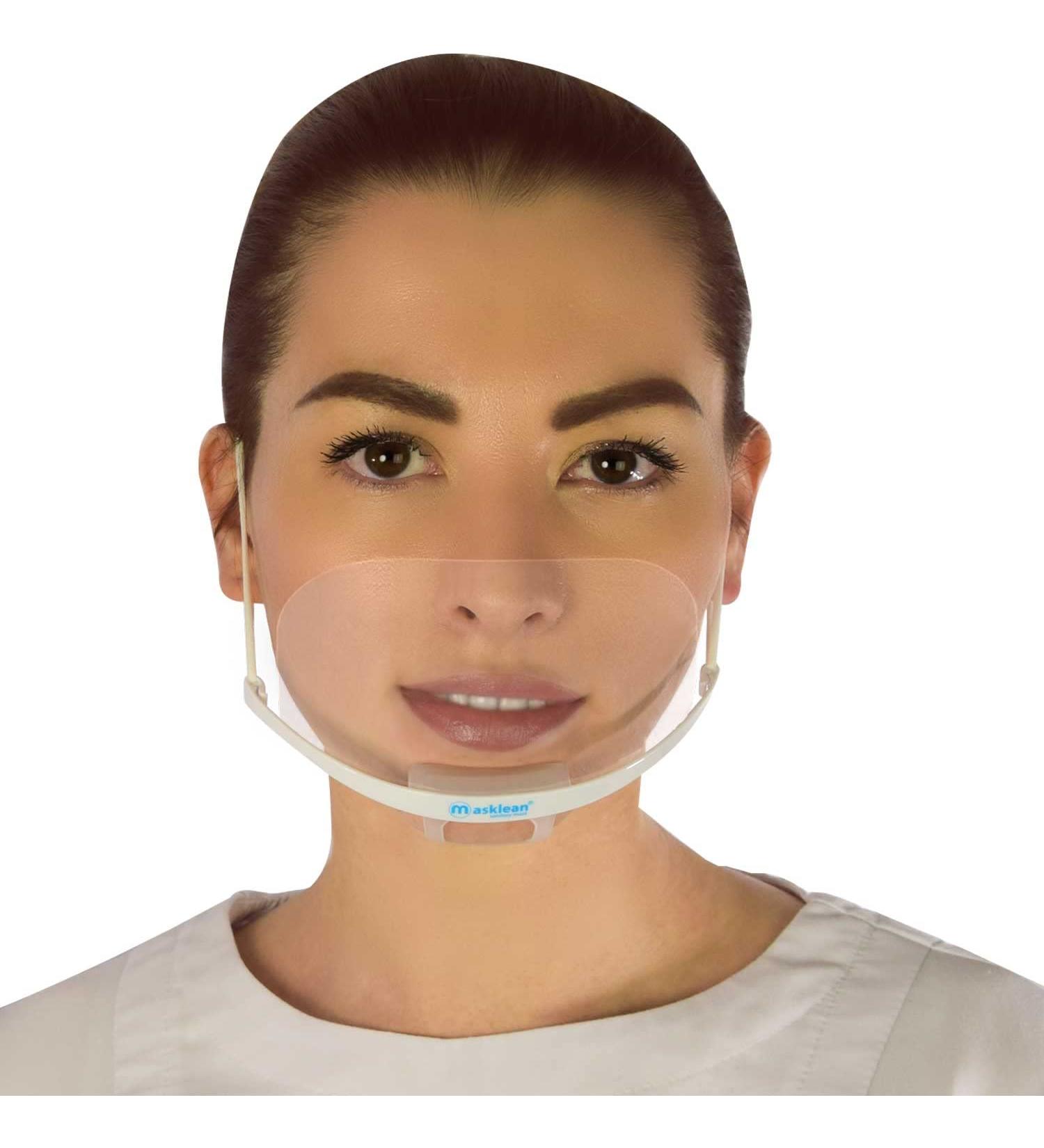Buy 4 Boxes of Clear Transparent Sanitary Masks (20 Masks) - Anti-Fog Face Shields for Permanent Makeup & Catering - Reusable Spit Guards | International Shipping Available - Buy Online on GoSupps.com