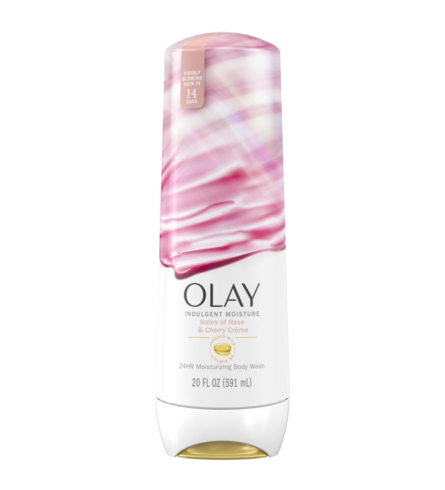 Olay Body Wash for Women Indulgent Moisture 24hr Moisturizing & Nourishing Formula Infused with Vitamin B3 Complex Luxurious Fragrances Rose & Cherry Creme Scent 20 fl oz Rose & Cherry Creme 20 Fl Oz (Pack of 1) - Buy Online on GoSupps.com