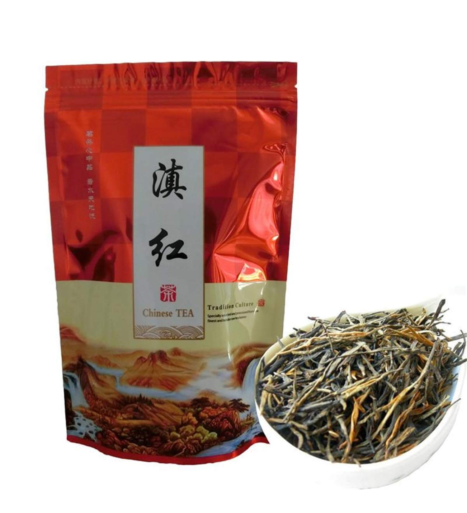 250g main pagode Yunnan Dian Hong th noir d but du printemps th noir guerre de nuage et aliments verts biologiques th noir Keemun - Buy Online on GoSupps.com