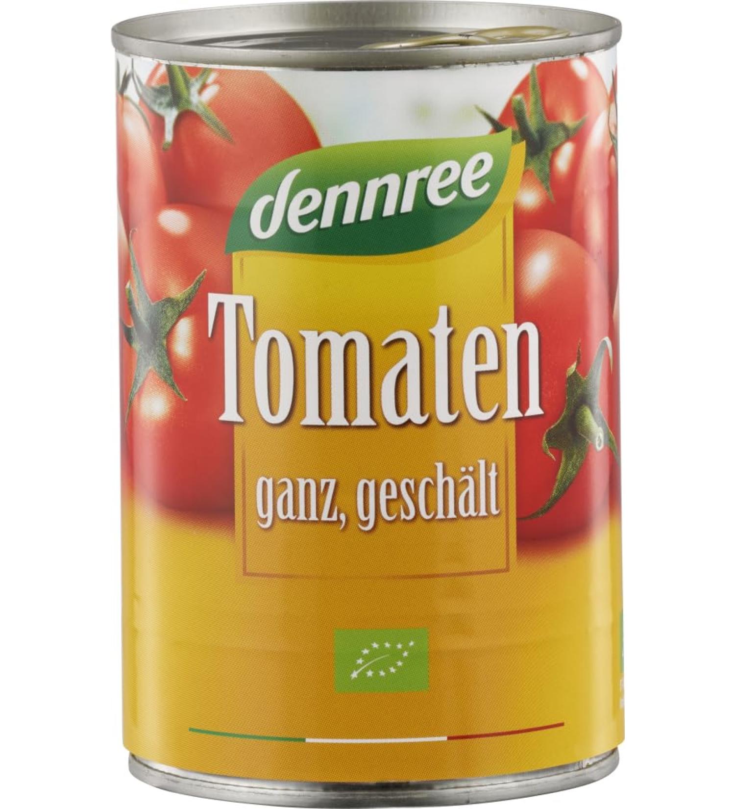 dennree dennree Whole organic peeled tomatoes (6 x 400 g)