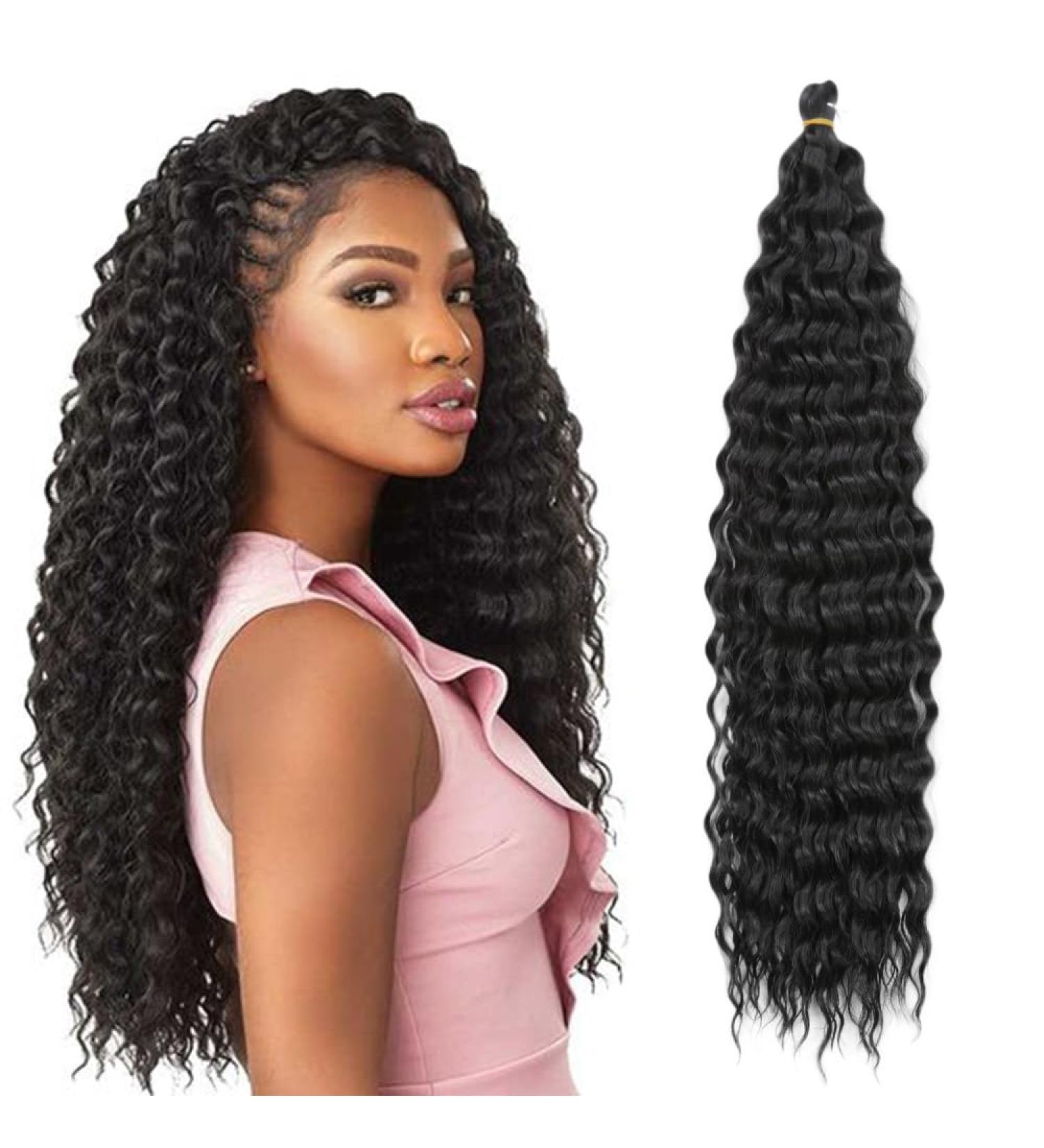 Deep Twist Crochet Hair - 22 Inch Synthetic Ombre Kinky Curl Braids - 6 Pack Extensions - Buy Online on GoSupps.com