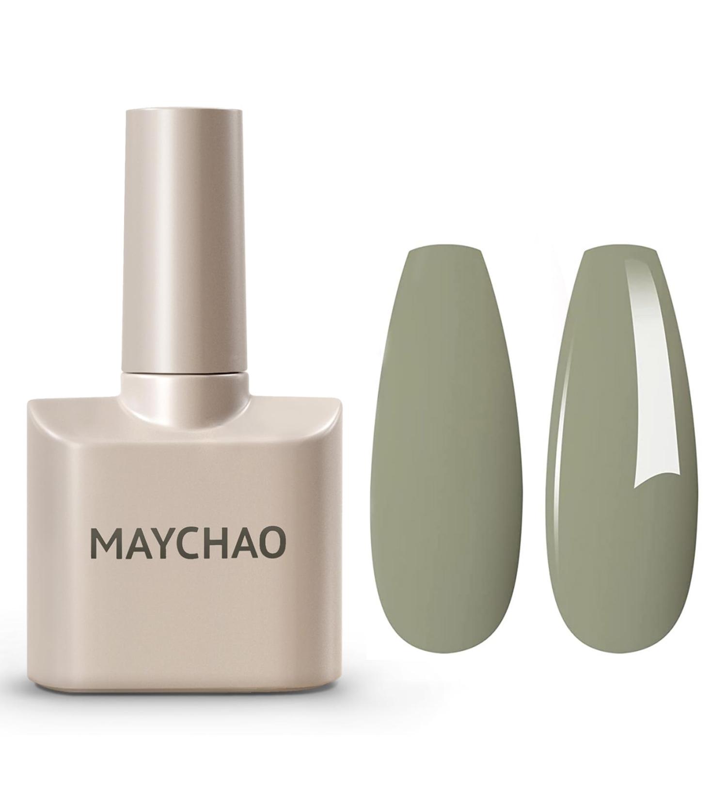 MAYCHAO Green Gel Nail Polish 1Pc 15ML Olive Green Gel Polish Soak Off UV LED Nail Polish Spring Green Gel Nail Polish Nail Art Starter Manicure Salon DIY at Home 0.5 OZ - Buy Online on GoSupps.com