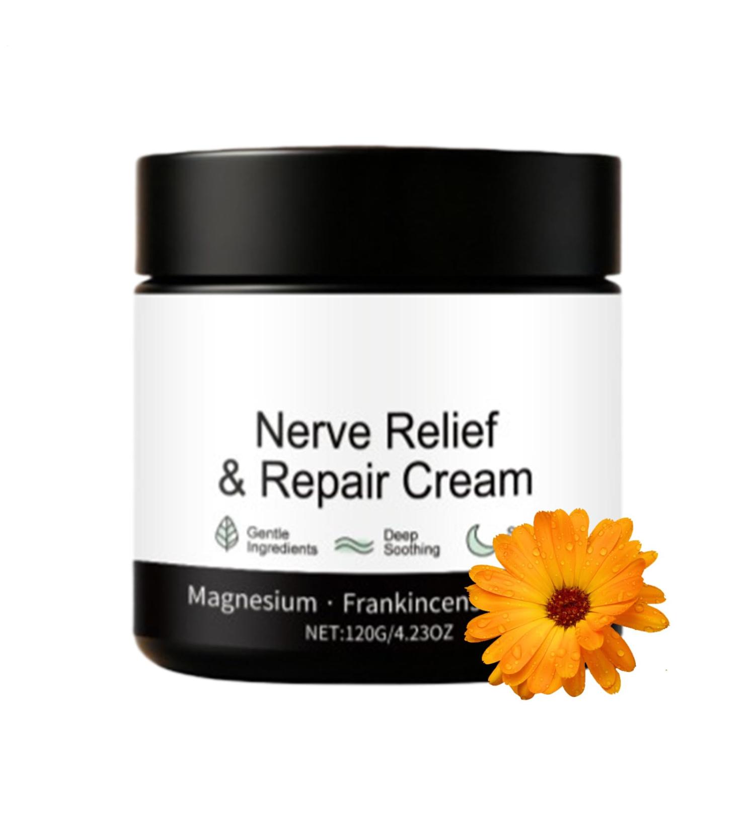 Nerve Relief Cream 120 Grams of Moisturizing and Repairing Ointment | Soothing Ointment | for Feet Hands Legs Arms Lower Back Neck Men and Women - Buy Online on GoSupps.com