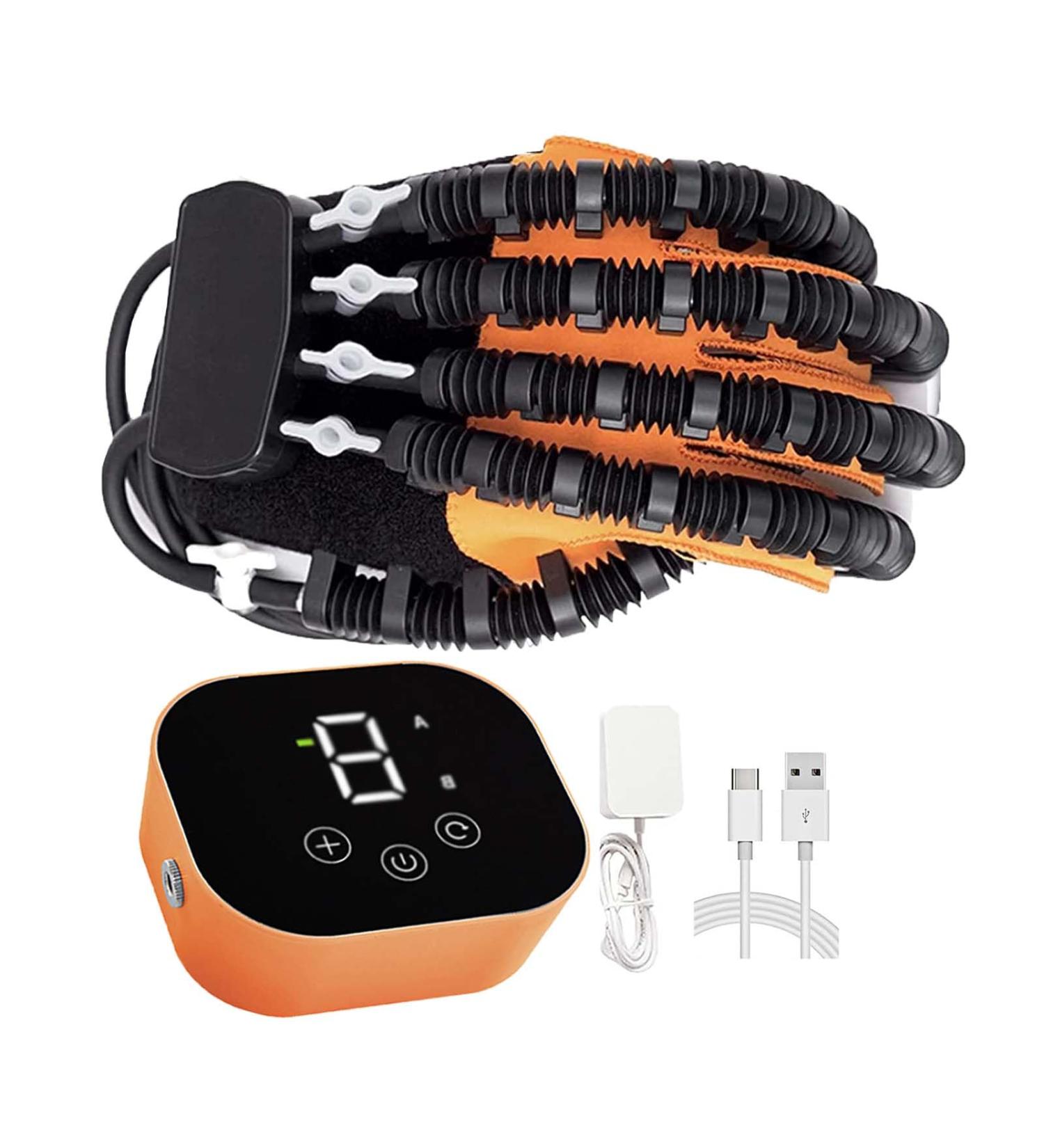 Rehabilitation Robot Gloves Upgrade Hemiplegia Hand Stroke Recovery Equipment with USB Chargeable and Strength Adjustment Multiple left hand Large - Buy Online on GoSupps.com