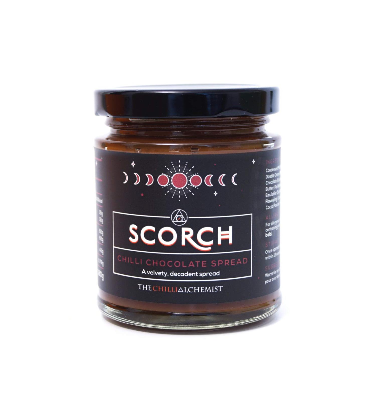 The Chilli Alchemist Chilli Alchemist Scorch Chilli Chocolate Spread 180 ml - Buy Online on GoSupps.com