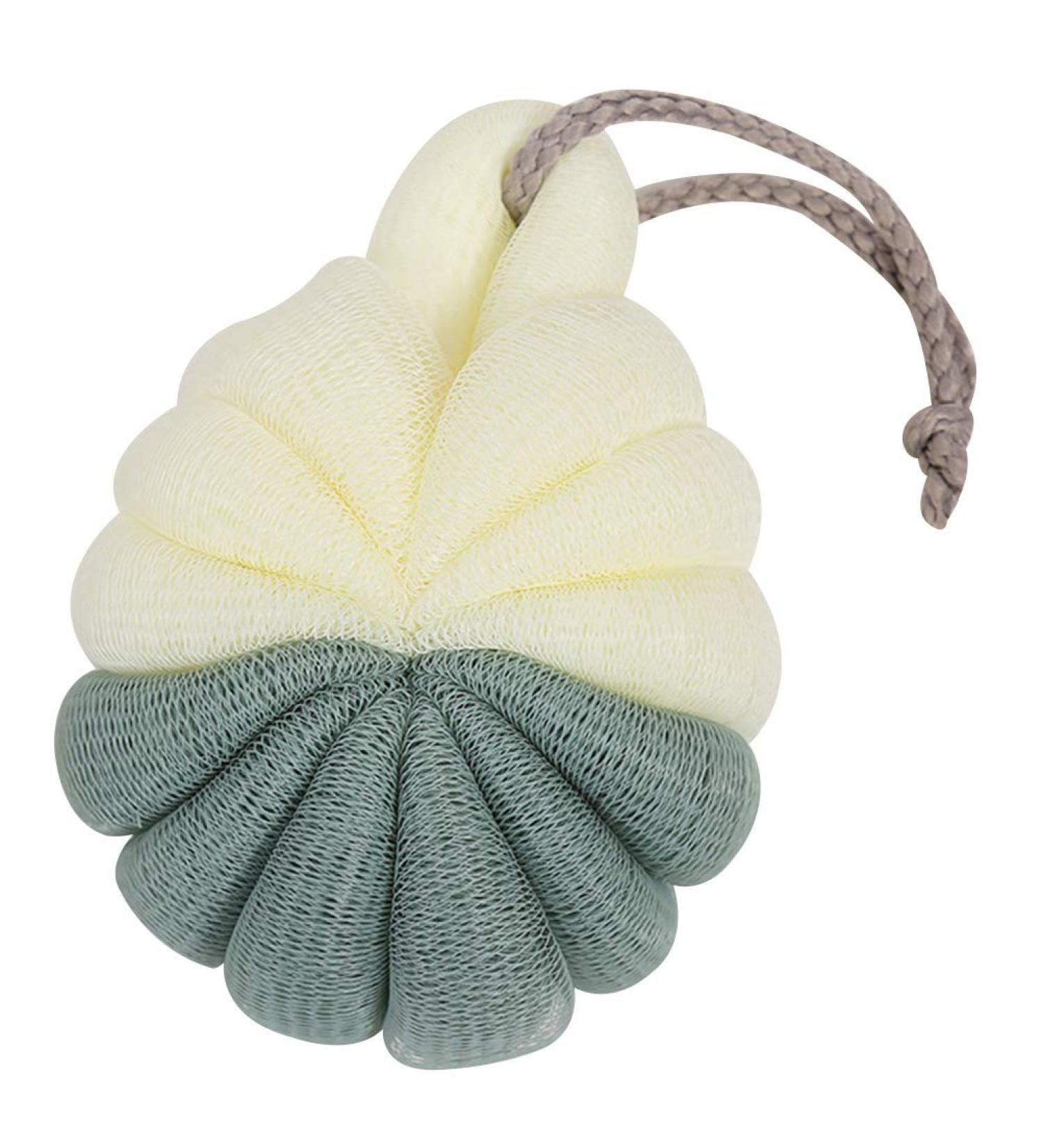 Buy Bath Flower Loofah Sponges - Bubble Making Net & Skin Brush for Soft Smooth Skin | Best Bath Poufs & Scrubber Online - Buy Online on GoSupps.com