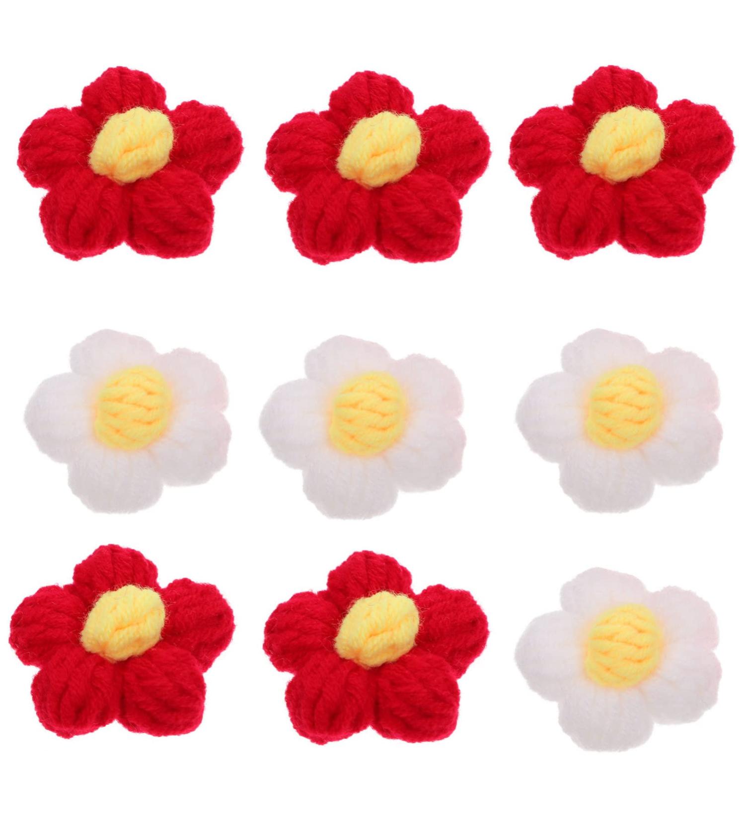 SKISUNO 10pcs Hairpin Accessories Hair Clips for Kids Daisy Patches Diy Headdress Accessory Yarn The Flowers 1 count (Pack of 1) Assorted Color 2 - Buy Online on GoSupps.com