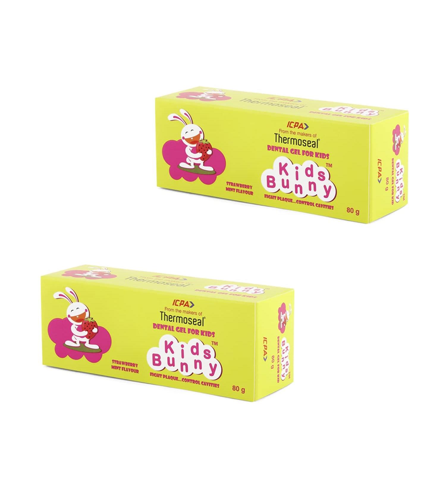 ICPAA Kids Bunny Toothpaste for Kids (Pack of 2) Freshness Longlasting 160 gm (80gm x 2) - Buy Online on GoSupps.com