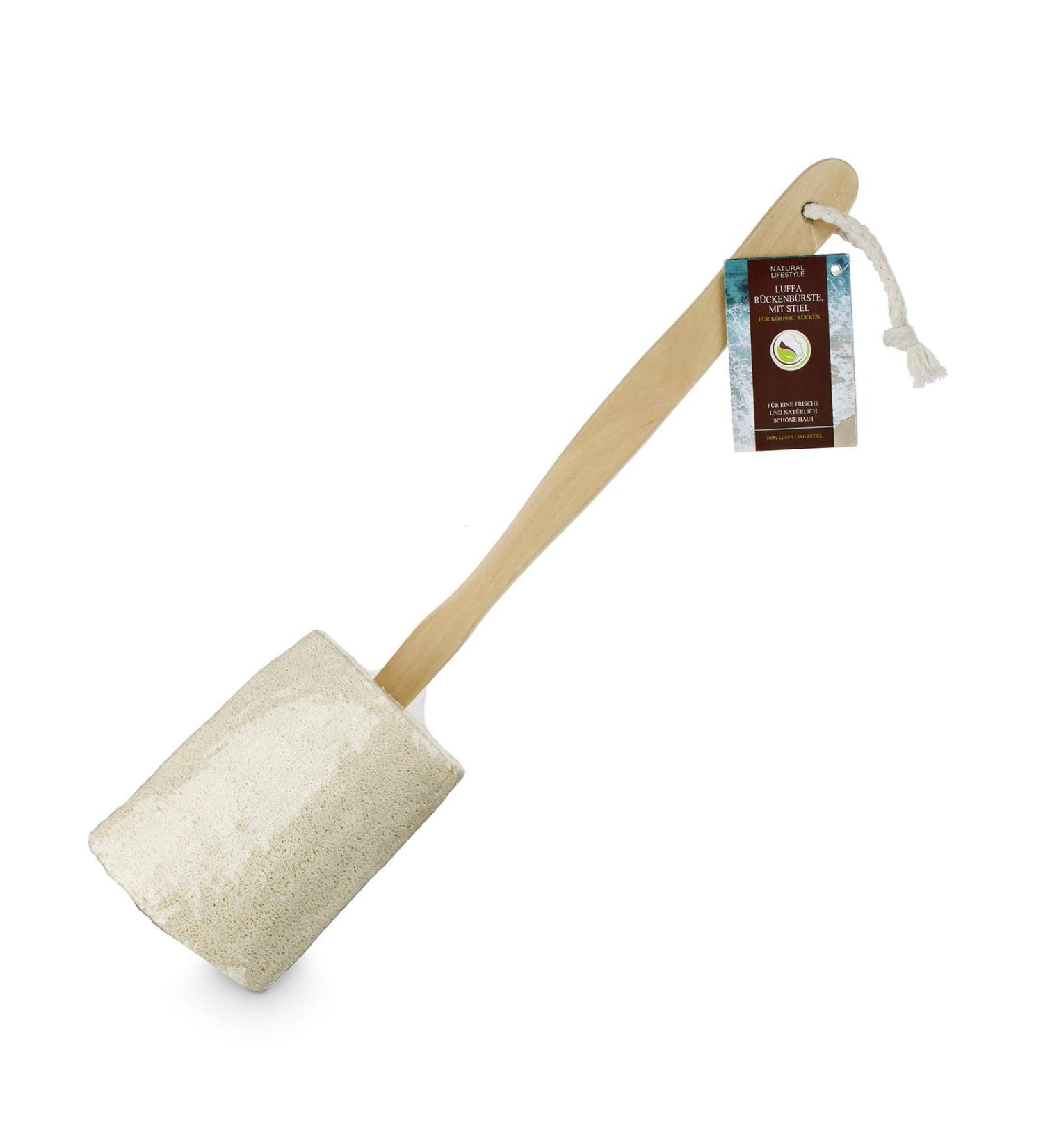 Sustainable Vegan Body Brush | Plant Fiber Bathing Brush Back Scrubber & Anti-Cellulite Tool - Buy Online on GoSupps.com