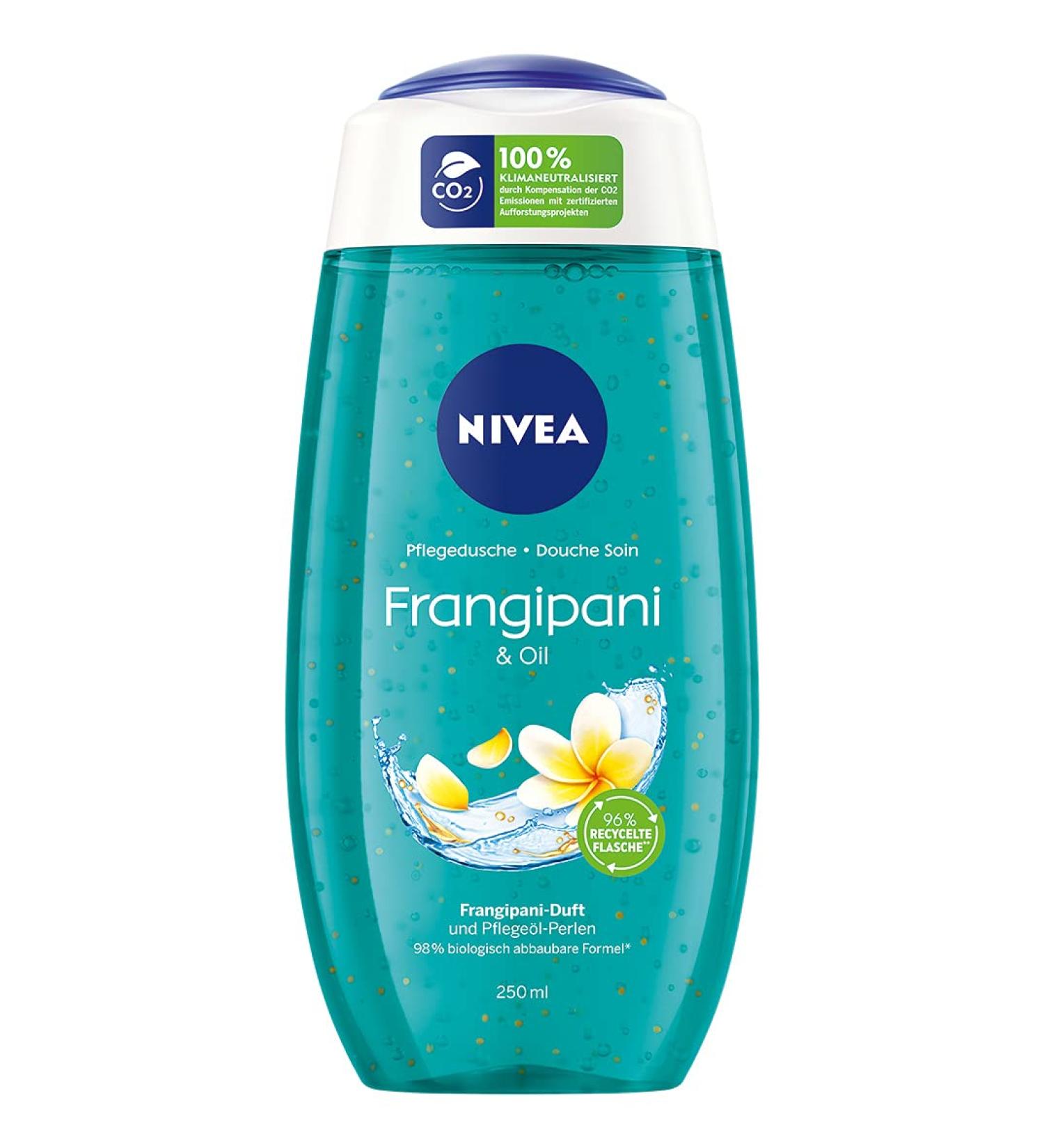 Nivea Care Shower Gel Frangipani & Oil 250 ml - Refreshing Gel with Care Oil Beads Nourishing and Fragrant Shower Experience - Buy Online on GoSupps.com