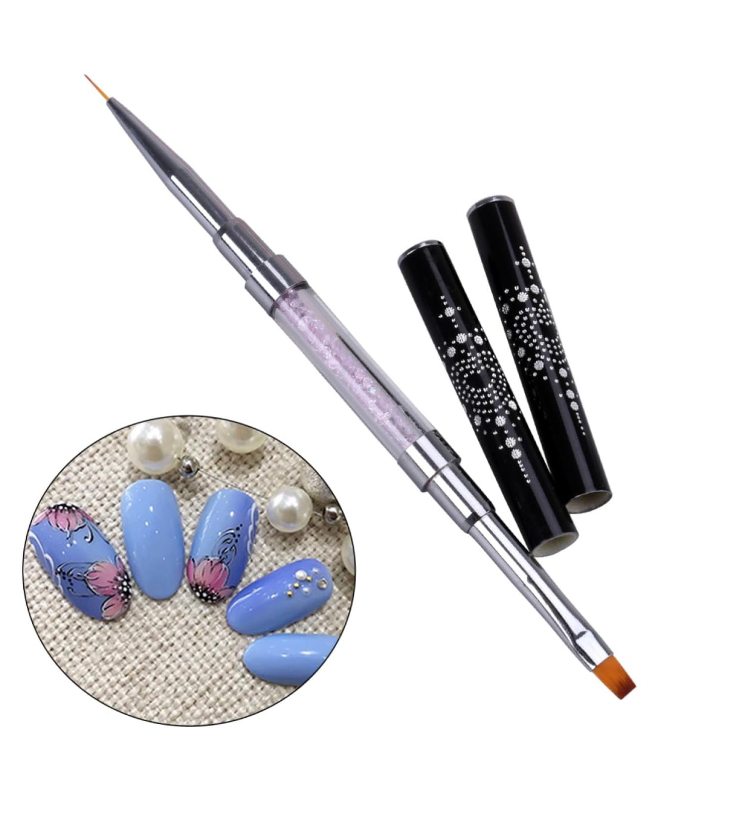 POPETPOP Manicure Tools Professional Nail Art Tools Diy Nail Tool Nail Art Brush Pen Nail Art Liner Pen Manicure Tool Nail Art Liner Brush Nail Polish Liner Nail Brush Both Ends - Buy Online on GoSupps.com