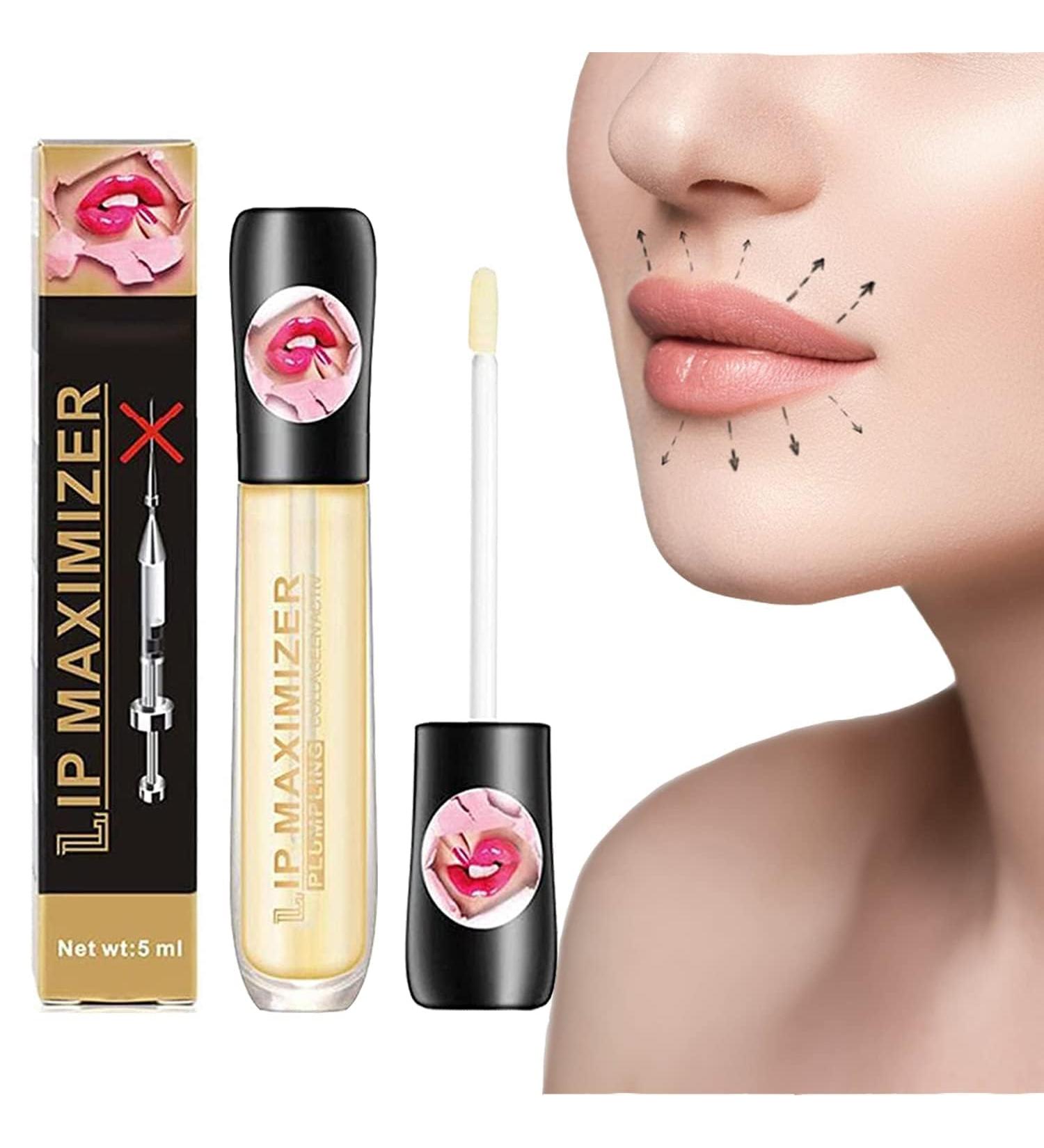 Vitamin E Lip Plumping Serum - Hydrating Hyaluronic Lip Plumper for Moisturizing & Wrinkle Elimination | Instant Gloss & Plump Effect (1PC - Buy Online on GoSupps.com