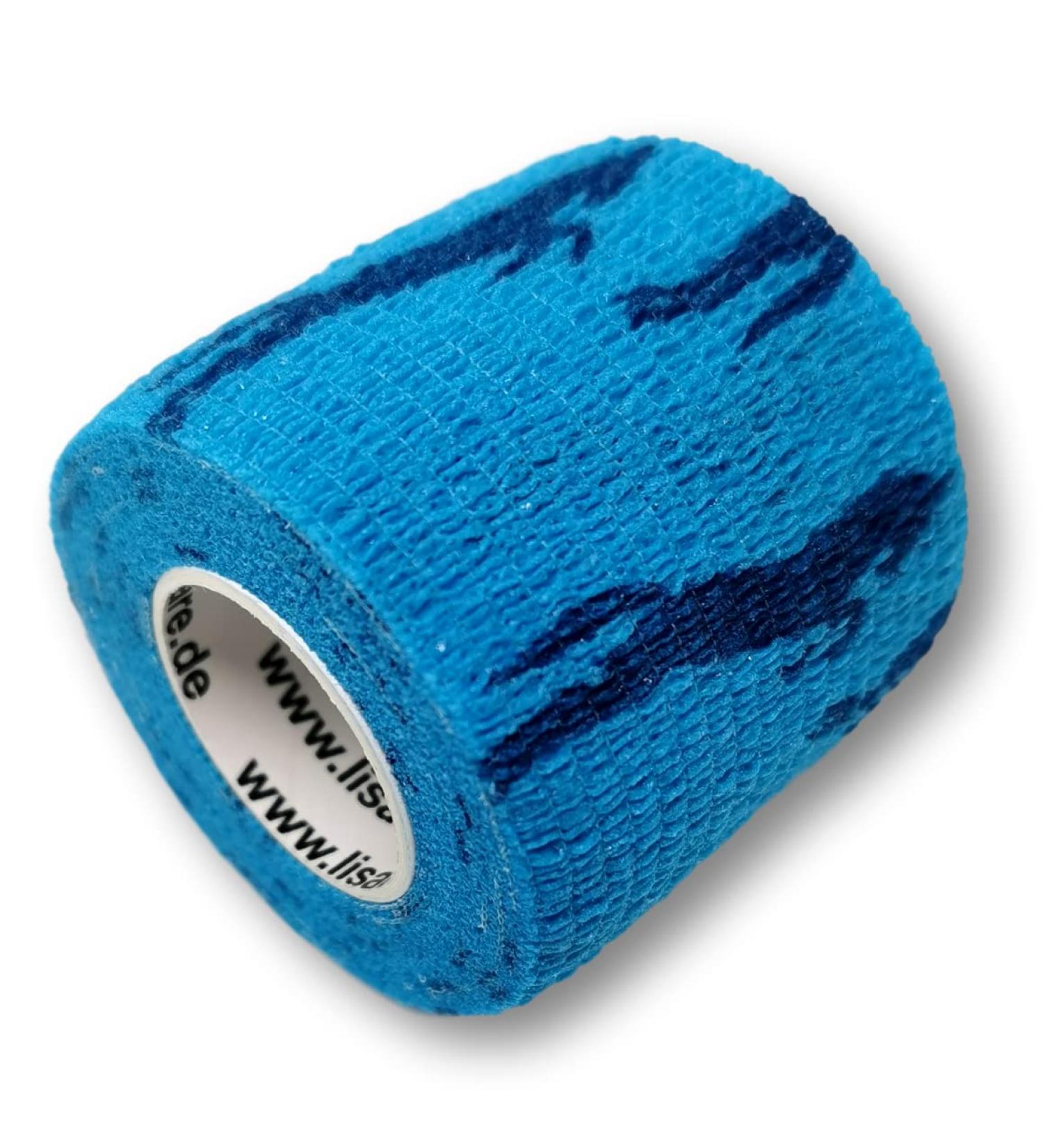 Lisacare Horse Accessories | 12 Rolls Velcro Cohesive Wrap - Self-Adhering Elastic - Wide Selection of Colors & Motifs for Pets & Horses (Blue) - Buy Online on GoSupps.com