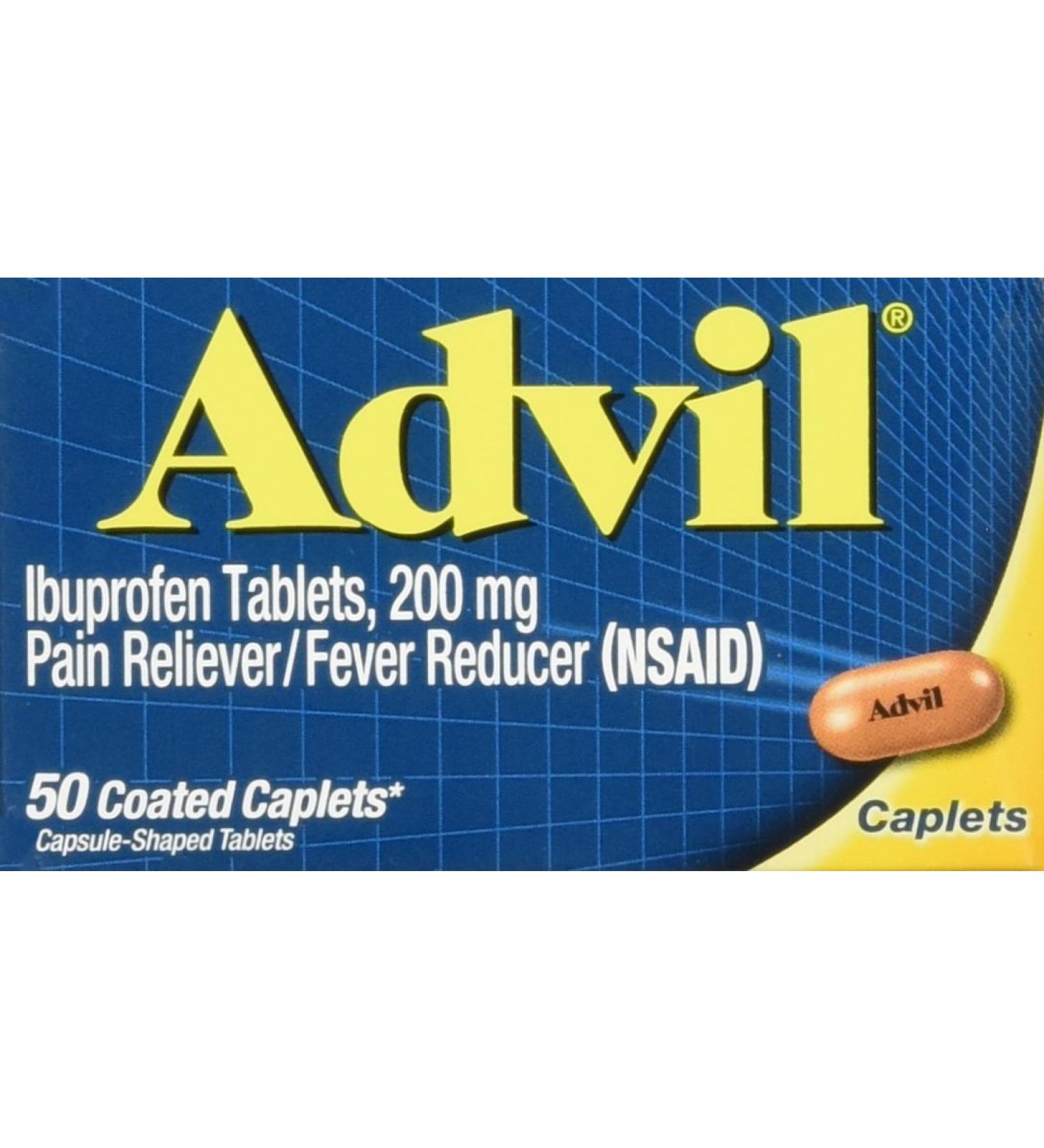 Advil Caplets 200mg 50 ct