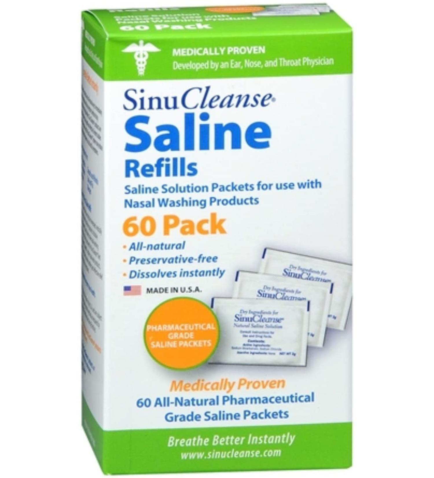 Buy SINUSCLEANSE Saline Packets - 60 CT | Fast International Shipping - Buy Online on GoSupps.com