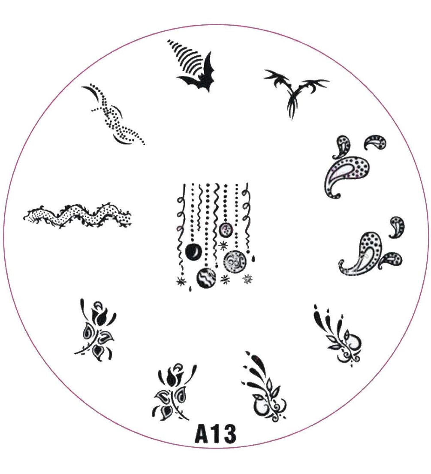 ++SPECIAL ITEM++ Stamping stencil A-Series: A13 Christmas tree balls bat Christmas Halloween ornaments