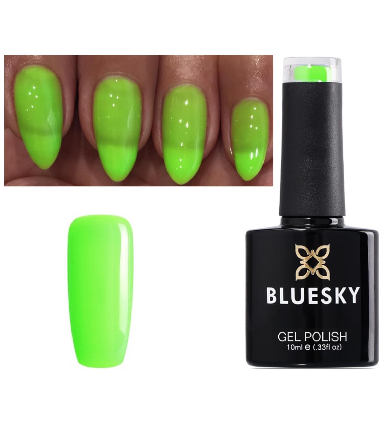 Bluesky Neon Lime Green Nail Gel Polish NEON 20 UV LED Soak Off 10ml - Buy Online on GoSupps.com