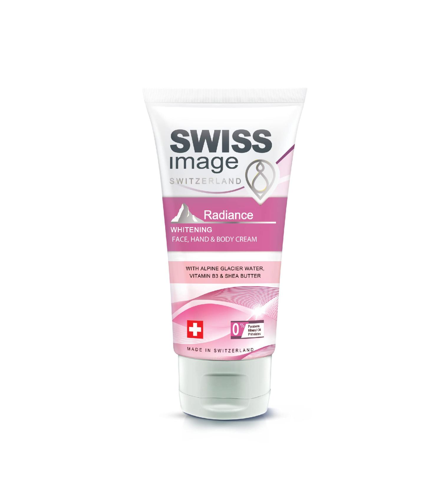 SWISS IMAGE Brightening Face Hand & Body Cream - 75ml | Paraben-Free Mineral Oil-Free Phthalate-Free Body Care - Buy Online on GoSupps.com