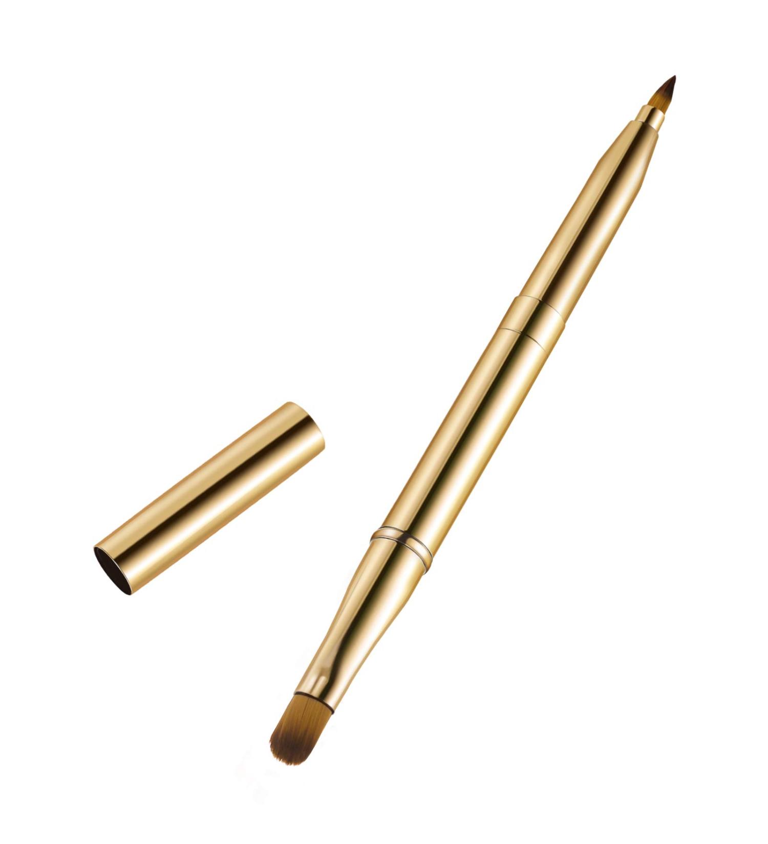 Minkissy Retractable Lip Brush Dual Ended Lipstick Brush Travel Lip Gloss Makeup Brush Concealer Brush Eyeshadow Foundation Makeup Brush Applicator Tool for Women - Buy Online on GoSupps.com