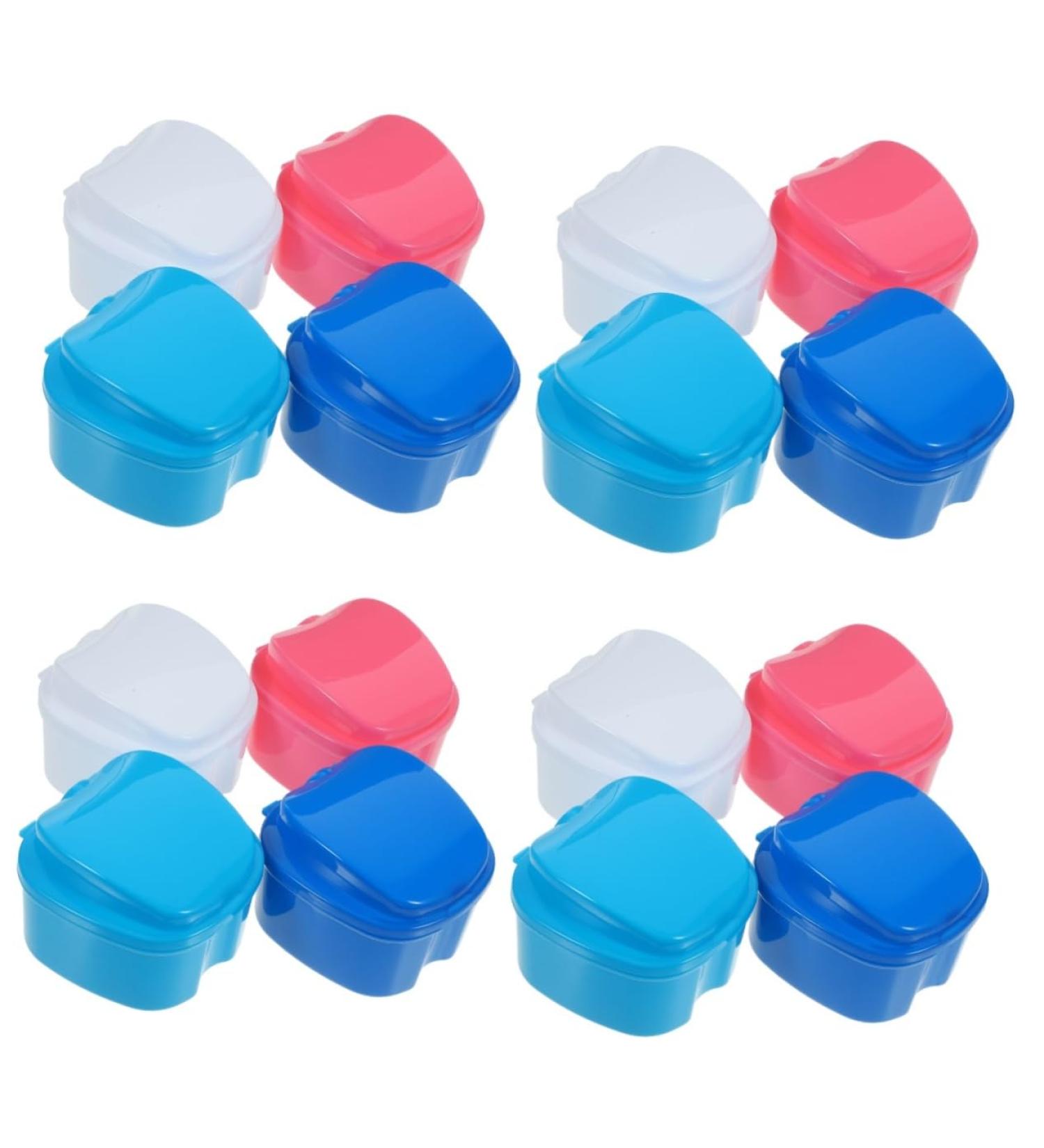 Gleavi Travel Accessories: 16-Piece Dentures Prothesis Box with Filter Layer & Brush Case - Ideal for Outdoor Use - Buy Online on GoSupps.com