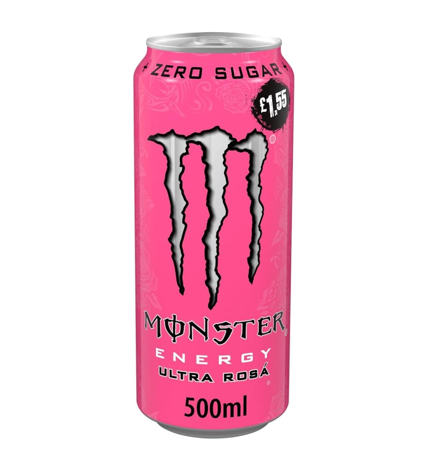 Monster Energy Drink Ultra Rosa 500ml - Buy Online on GoSupps.com
