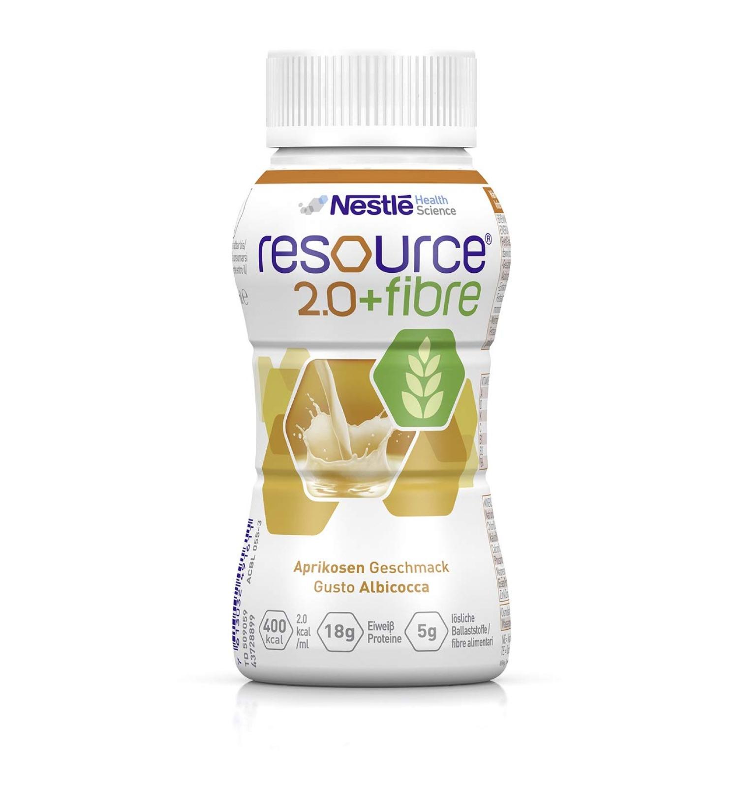 Resource 2.0 fibre apricot 200 ml - 4 bottles