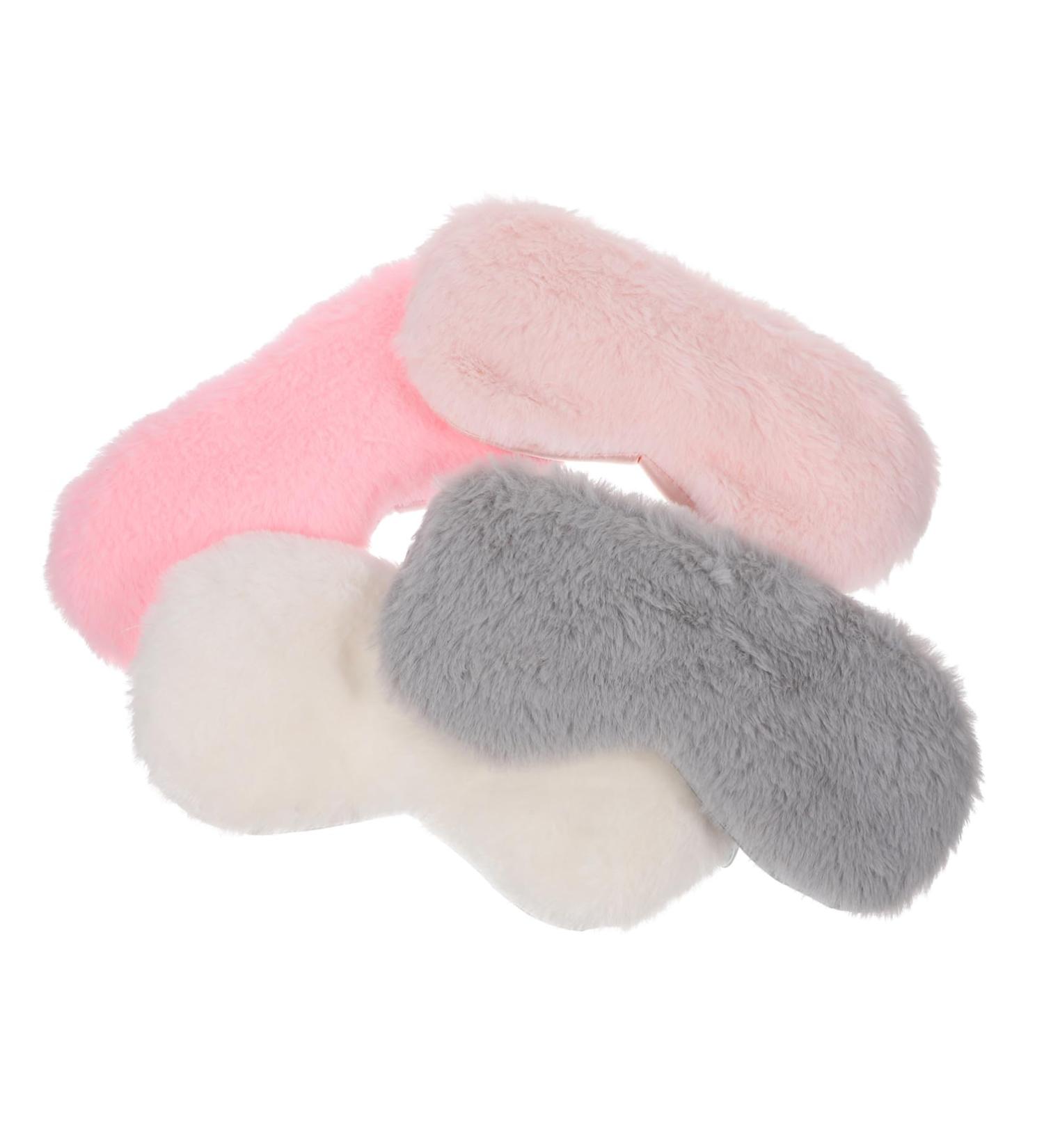FOMIYES Kids Plush Eye Masks - 12 Pack Cute Sleep Masks for Girls Soft Weighted Eye Covers for Comfortable Sleep Safe Nighttime Blindfolds - Buy Online on GoSupps.com