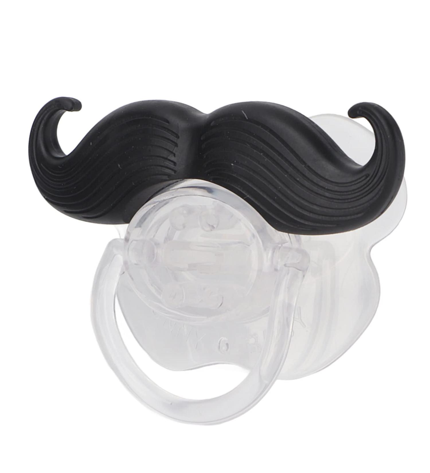 Mustache Pacifier for Babies and Toddlers - Funny Silicone Pacifier, Shower Gift Unisex - Buy Online on GoSupps.com