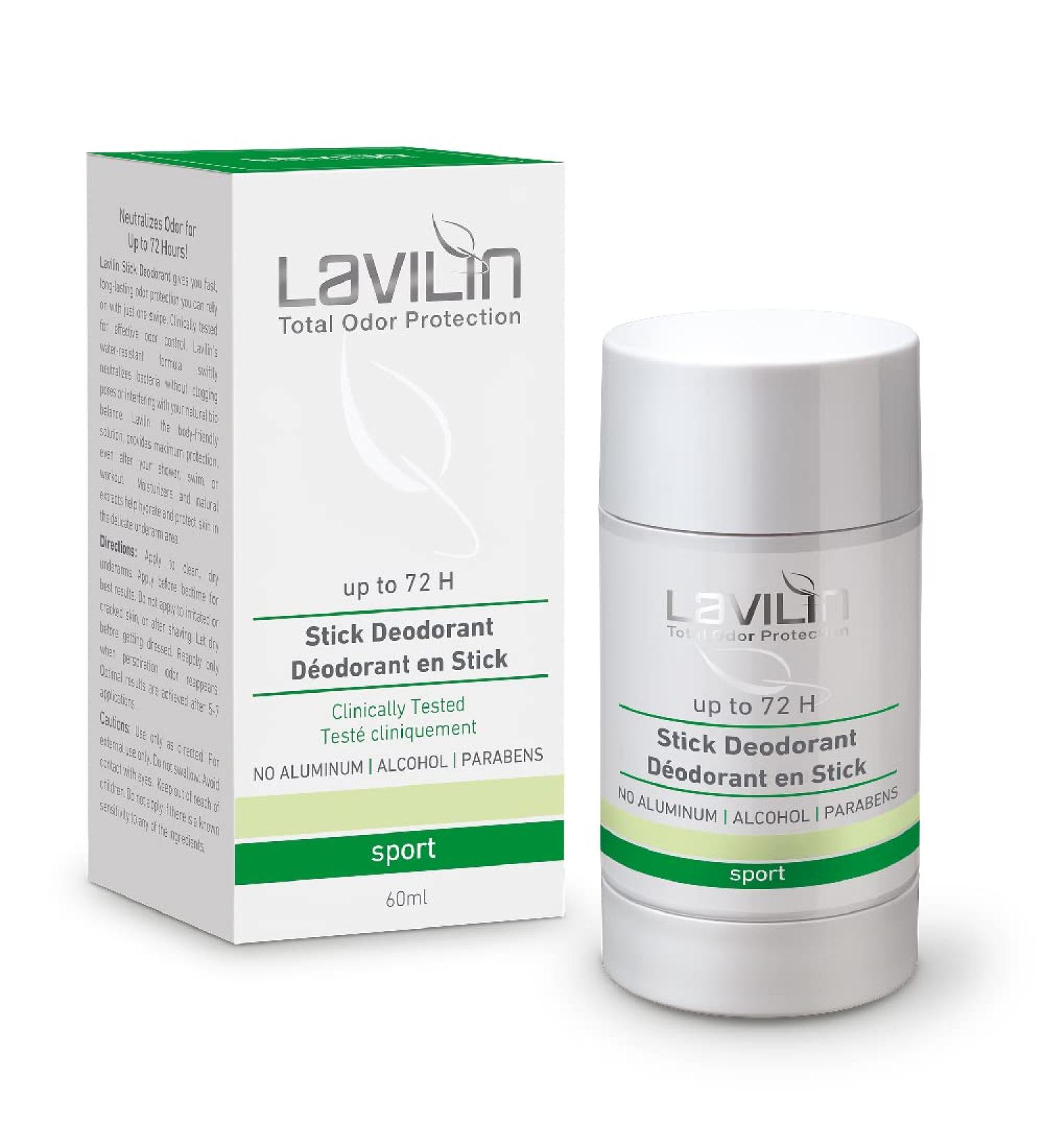 Lavilin Aluminum Free Natural Deodorant for Women and Men - Up to 72 Hours Odor Control - Buy Online on GoSupps.com