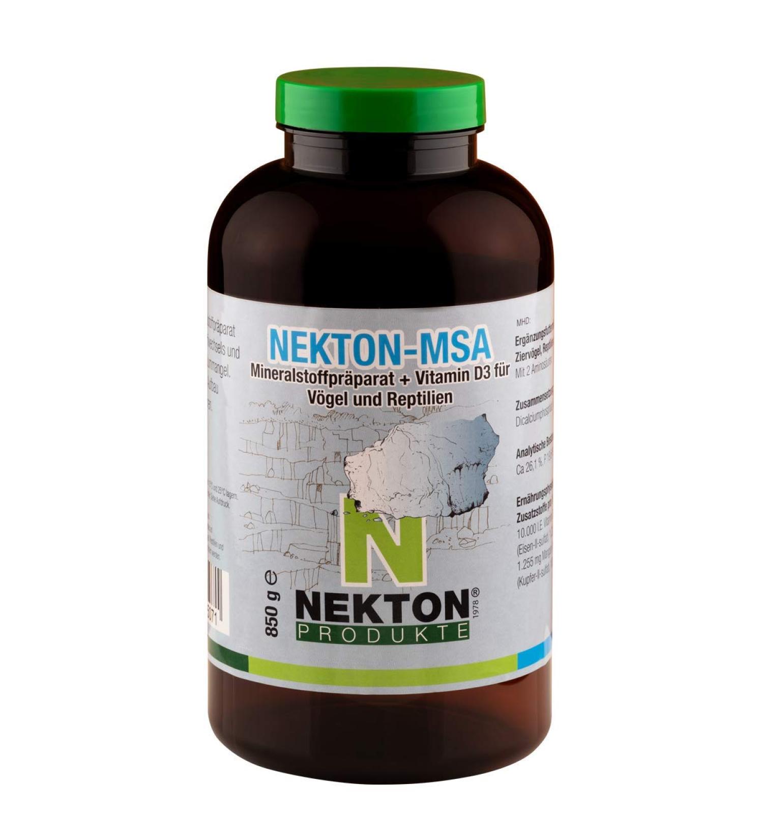 NEKTON-MSA | Premium Mineral Supplement for Ornamental Birds Reptiles & Amphibians | 850g & 1kg Packs - Fast International Shipping - Buy Online on GoSupps.com