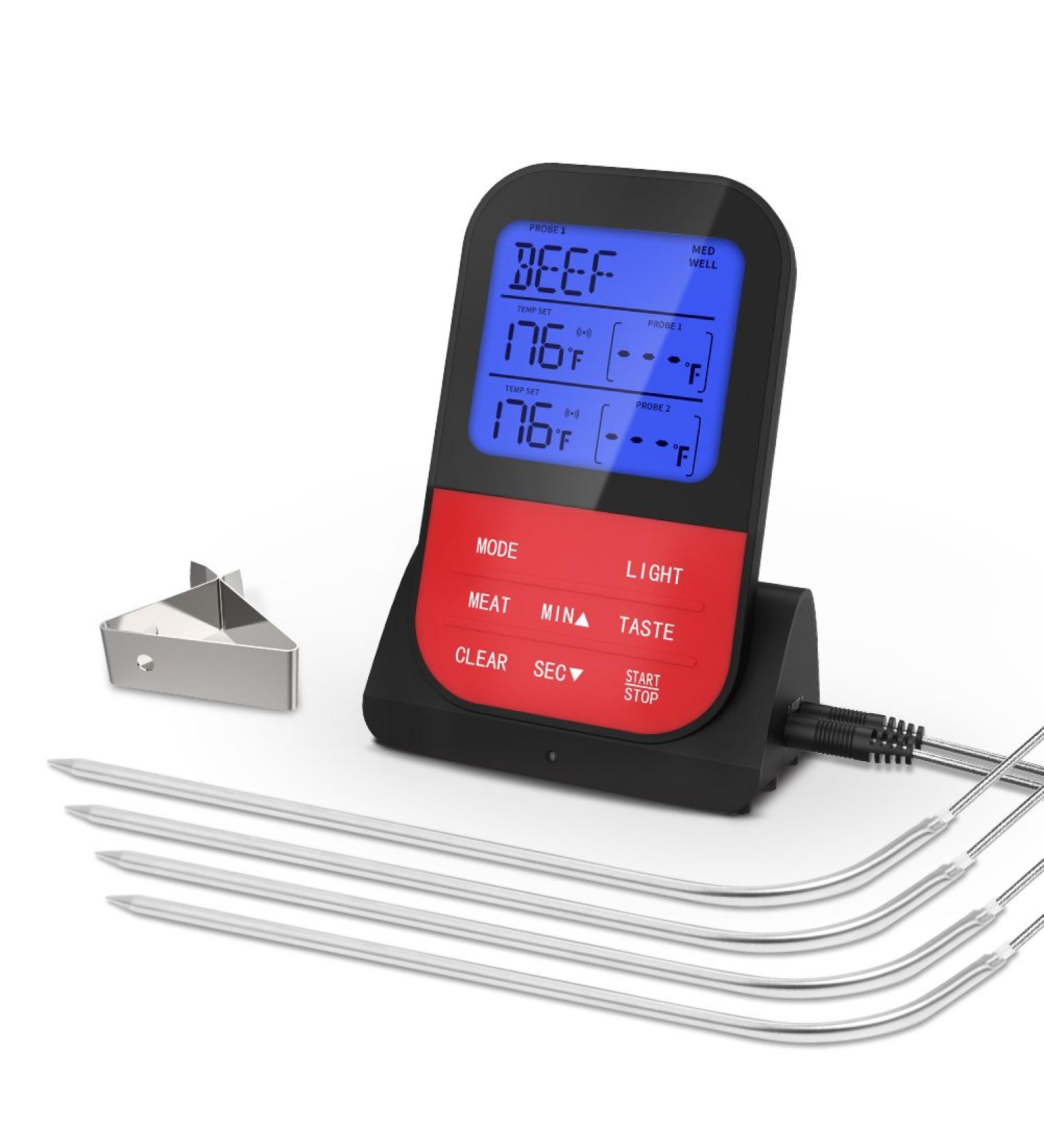 Advanced 4 Probe Thermometer - Instant Read Cooking Temperature Meter for Precise Culinary Results - Buy Online on GoSupps.com