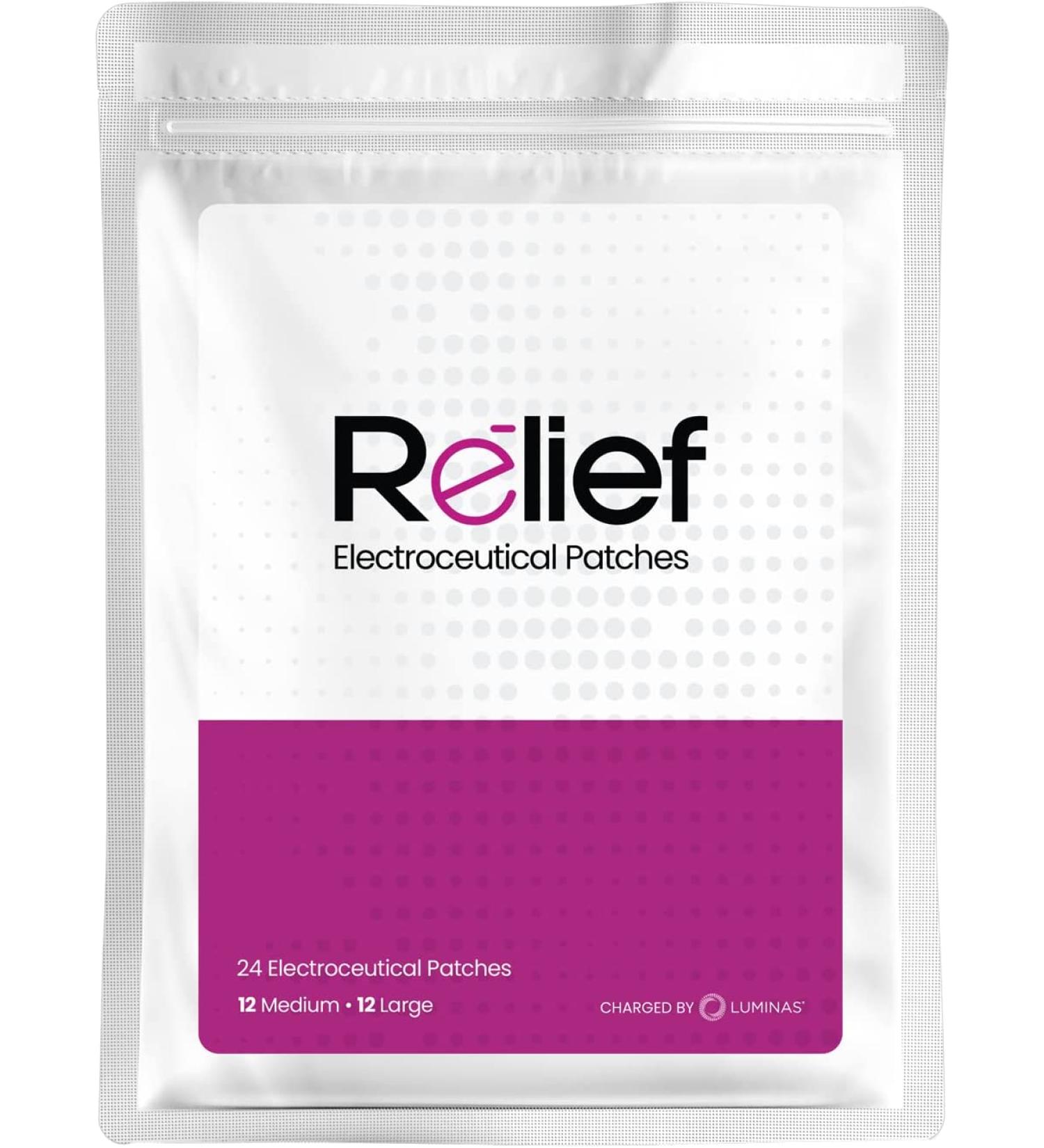 LUMINAS Relief Patches - Fast Acting & Long Lasting - 24 Pack (White Gentle Adhesive) - Buy Online on GoSupps.com