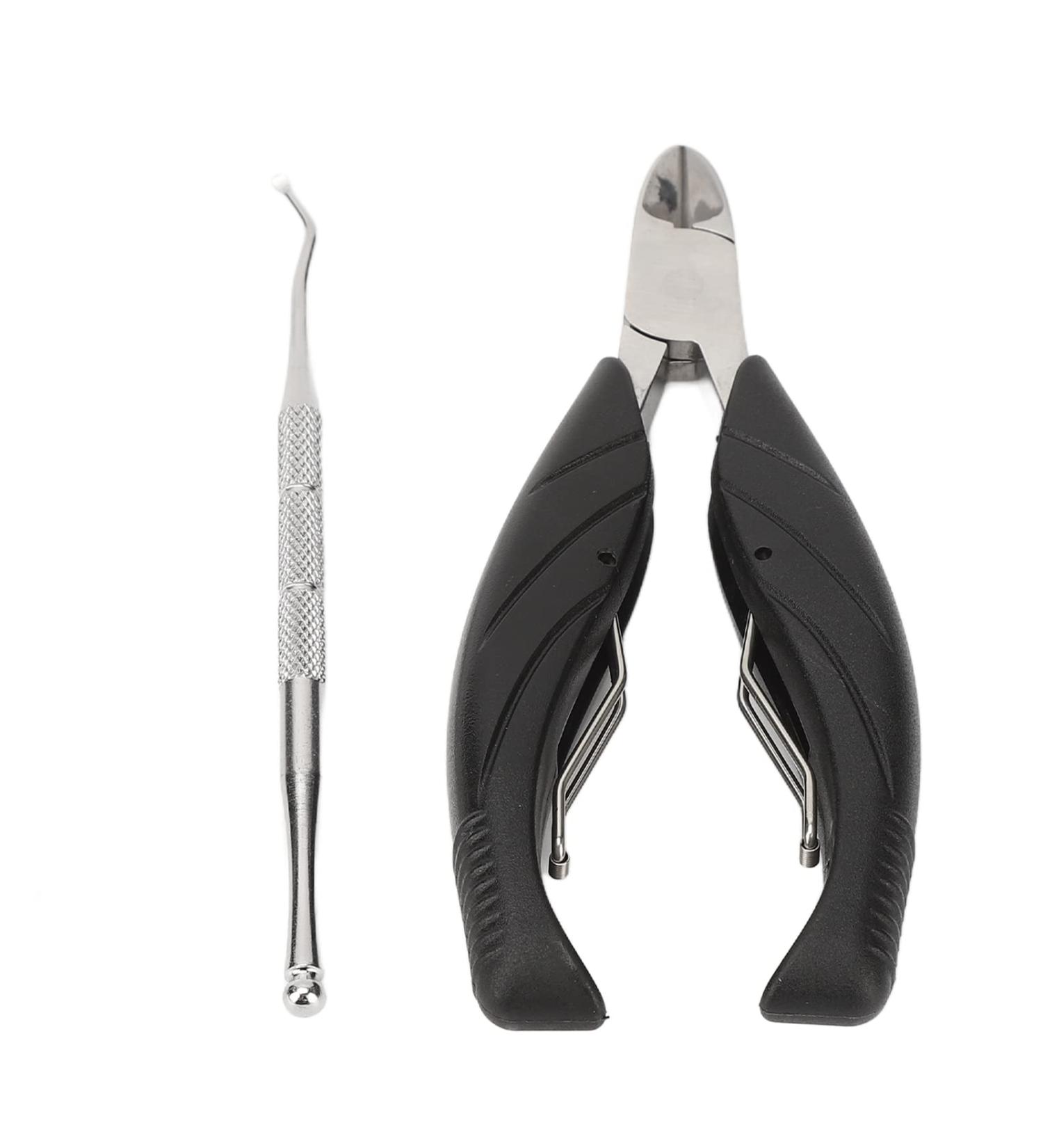 Professional Podiatrist Toenail Clippers with Fine Steel Nail Remover Curved Design for Healthy Toenails Removes Dirt Easily - Buy Online on GoSupps.com