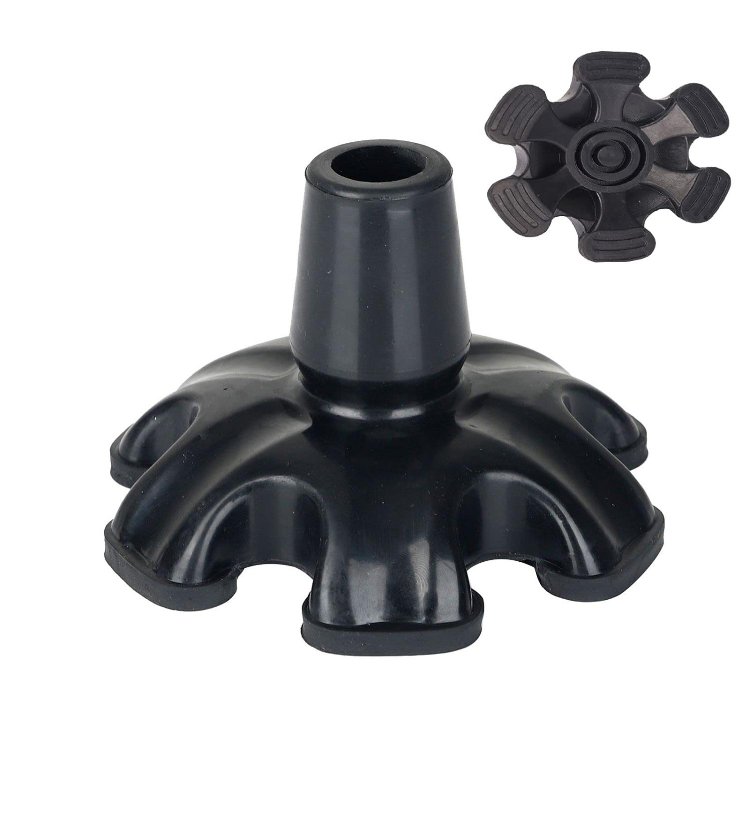 HNYG 3/4 inch 6-Pack Non-Skid Rubber Cane Tips - Heavy Duty Replacement Feet for Walking Canes - Buy Online on GoSupps.com