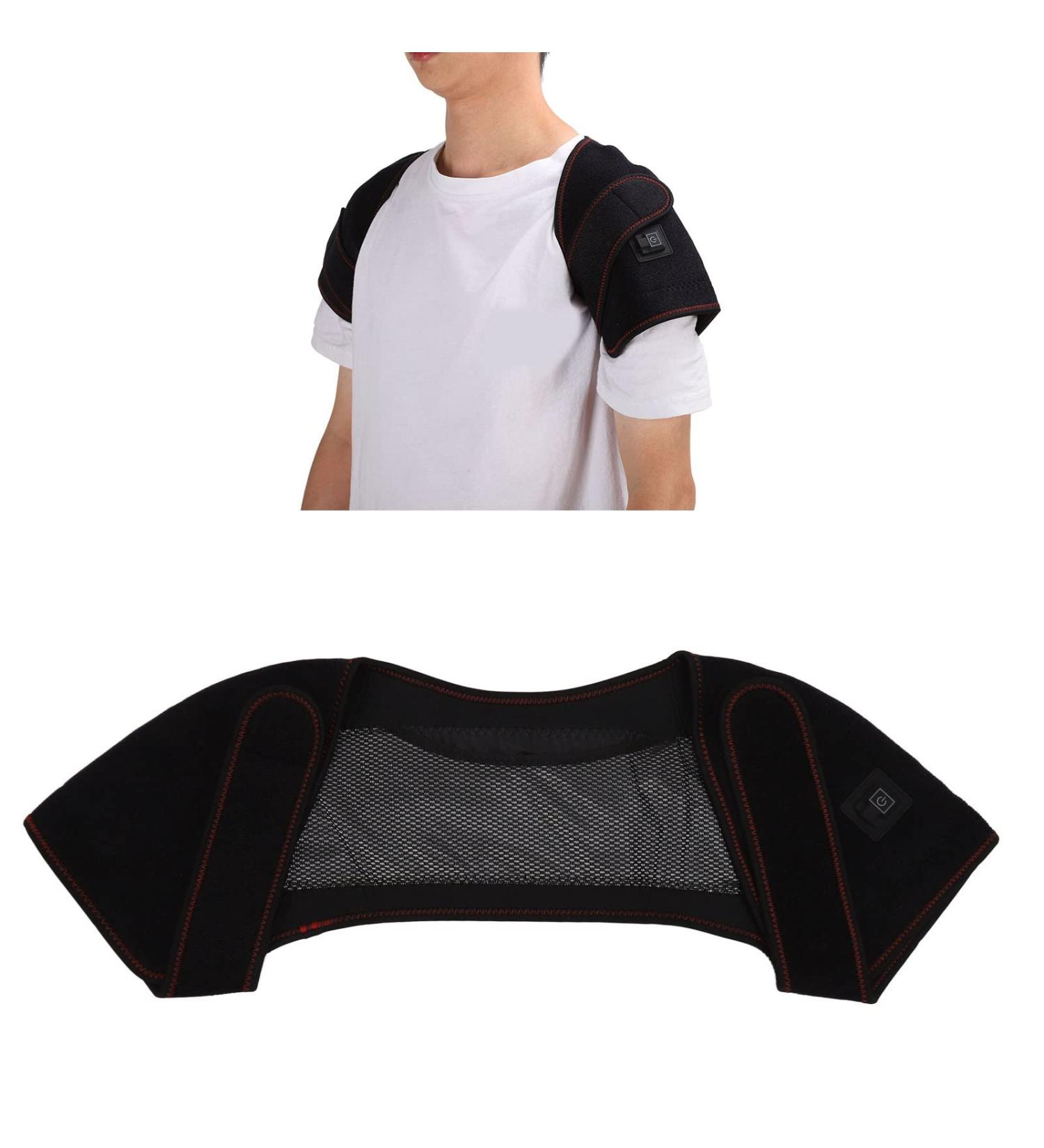 Shoulder Heating Pillows | Hot Compress & Heated Support for Muscle Pain Relief | Mesh Bag Design - Buy Online on GoSupps.com