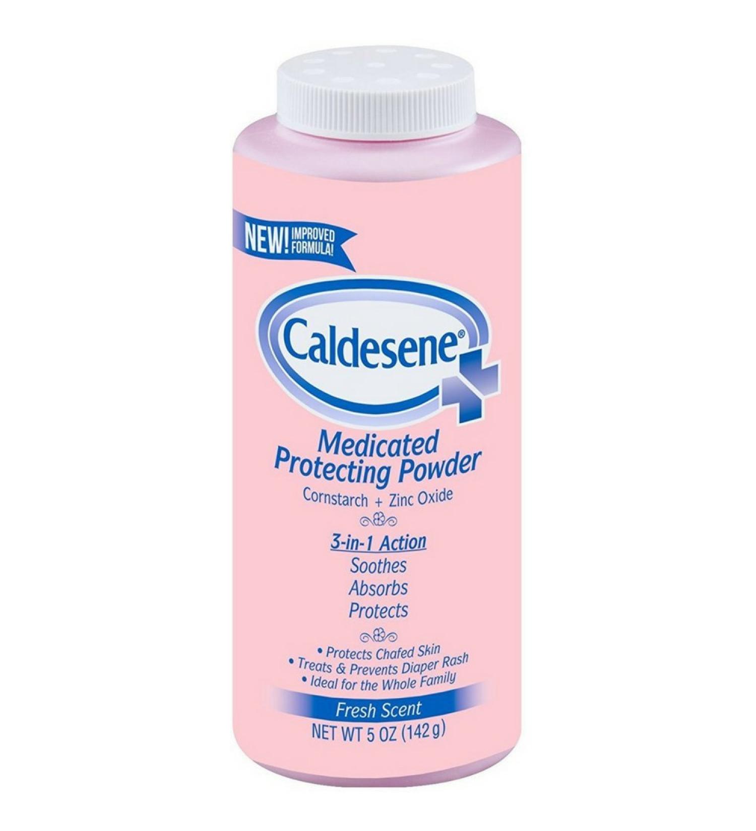 Caldesene Medicated Protecting Powder with Zinc Oxide & Cornstarch, 5 oz (Pack of 6)