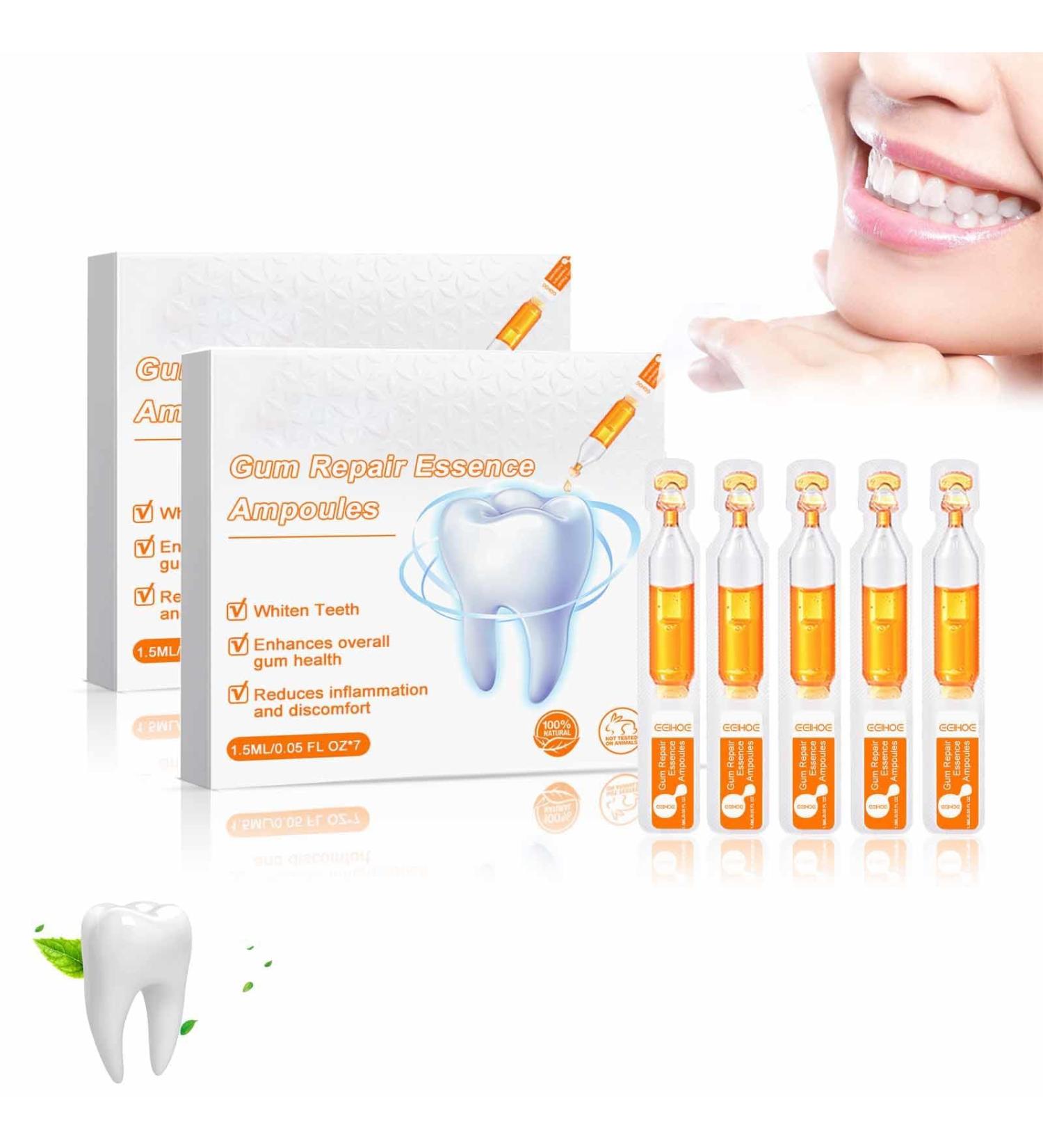Gum Repair Treatment Ampoules Gum Repair Treatment Ampoules Oral And Gingival Care Essence For Removing Tartar Teeth Repair Protect Gums (2pcs) - Buy Online on GoSupps.com