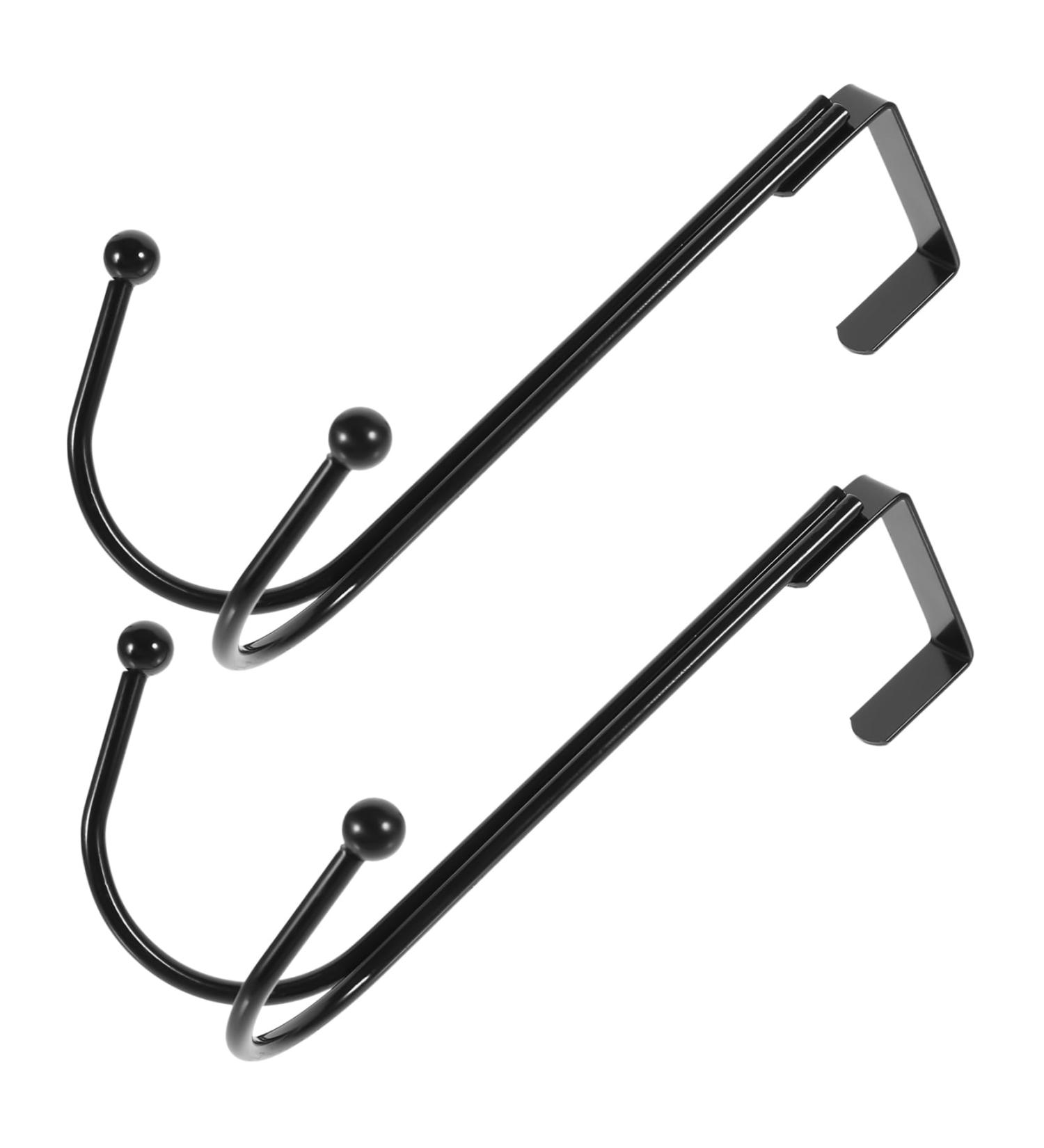 GLEAVI 2pcs Hangers Wreath Hanger Hat Hanger Hat Hooks Twin Hooks Organizer Hook Rack Coat Lip Gloss 17.00X9.00X8.00CM Black - Buy Online on GoSupps.com
