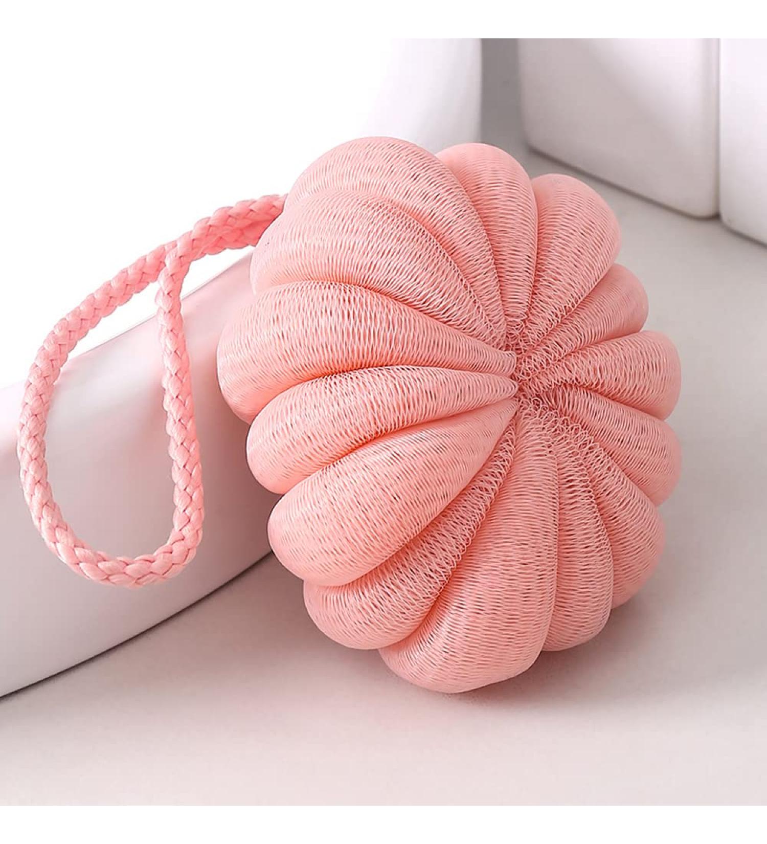 Bath Sponge Shower Loofah Exfoliating Bath Mesh Pouf Scrubber for Women and Men - Buy Online on GoSupps.com