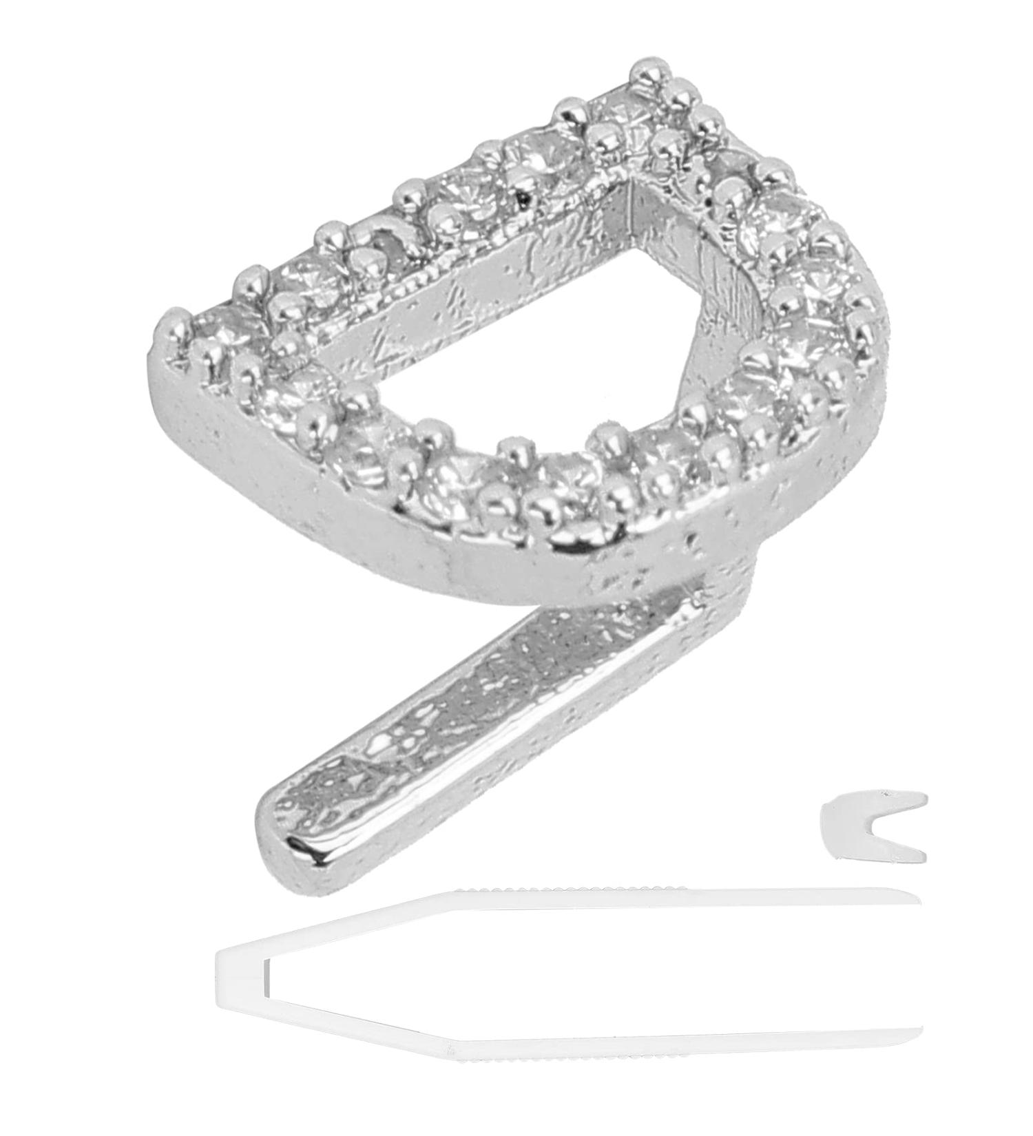 Plating English Letter D Teeth Brace Cosplay Halloween Party Teeth Decoration Jewelry (Silver Color) - Buy Online on GoSupps.com